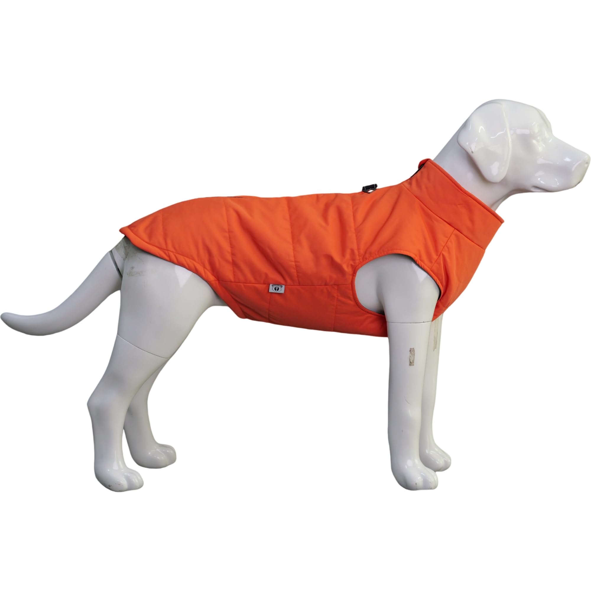 Dog Winter Vest With Cotton Lining, Waterproof Ultra Warm Dog Winter Coat Windproof Zippered Jacket Breathable Soft Dog Coat For Small Medium Large Dogs Orange S