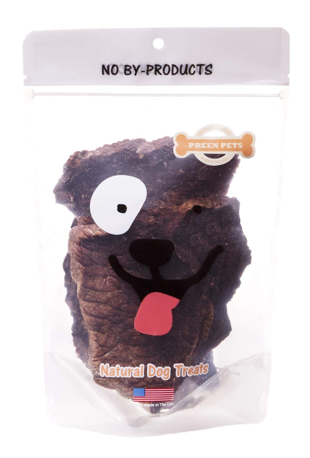 Beef Jerky Dog Treats - 100% Lean USA Sirloin Beef (1 Pound Bag)