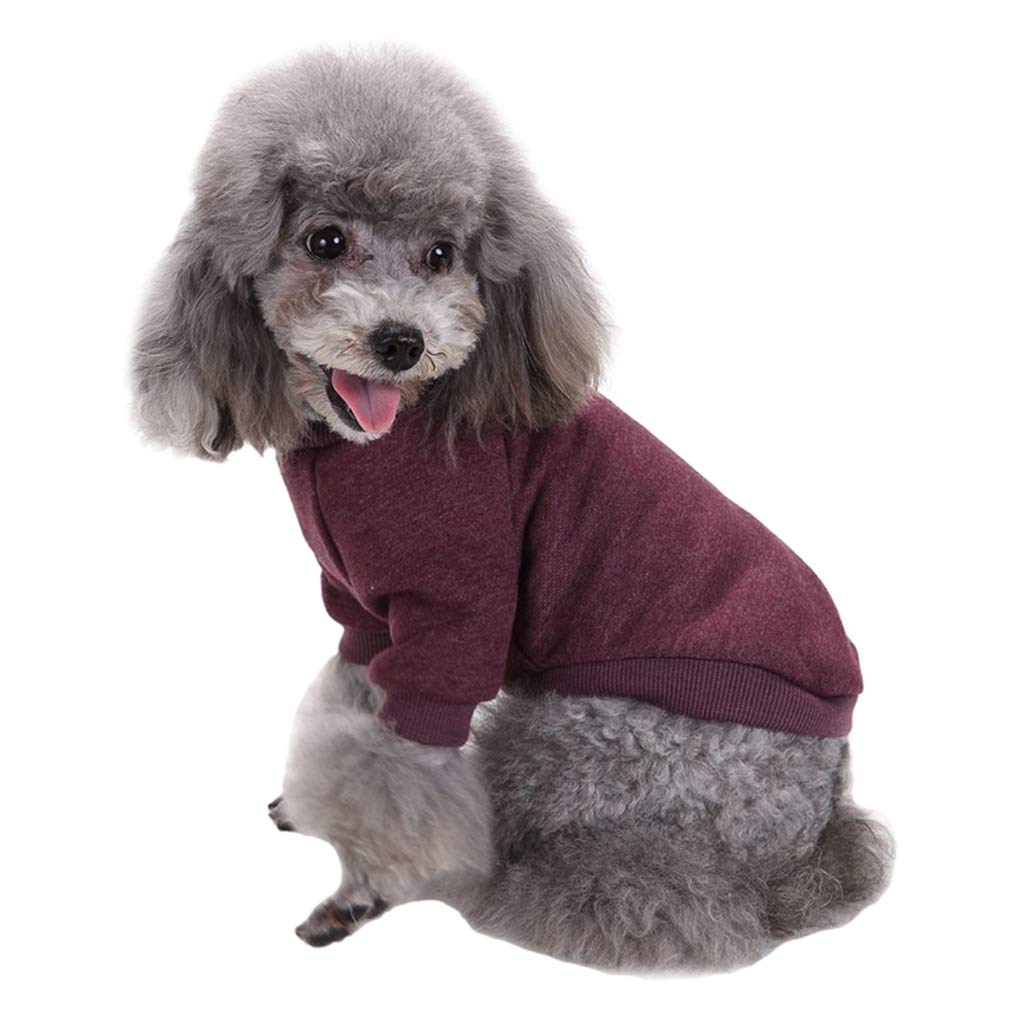 Jecikelon Pet Dog Clothes Dog Sweater Soft Thickening Warm Pup Dogs Shirt Winter Puppy Sweater For Dogs (Brown, Xl)