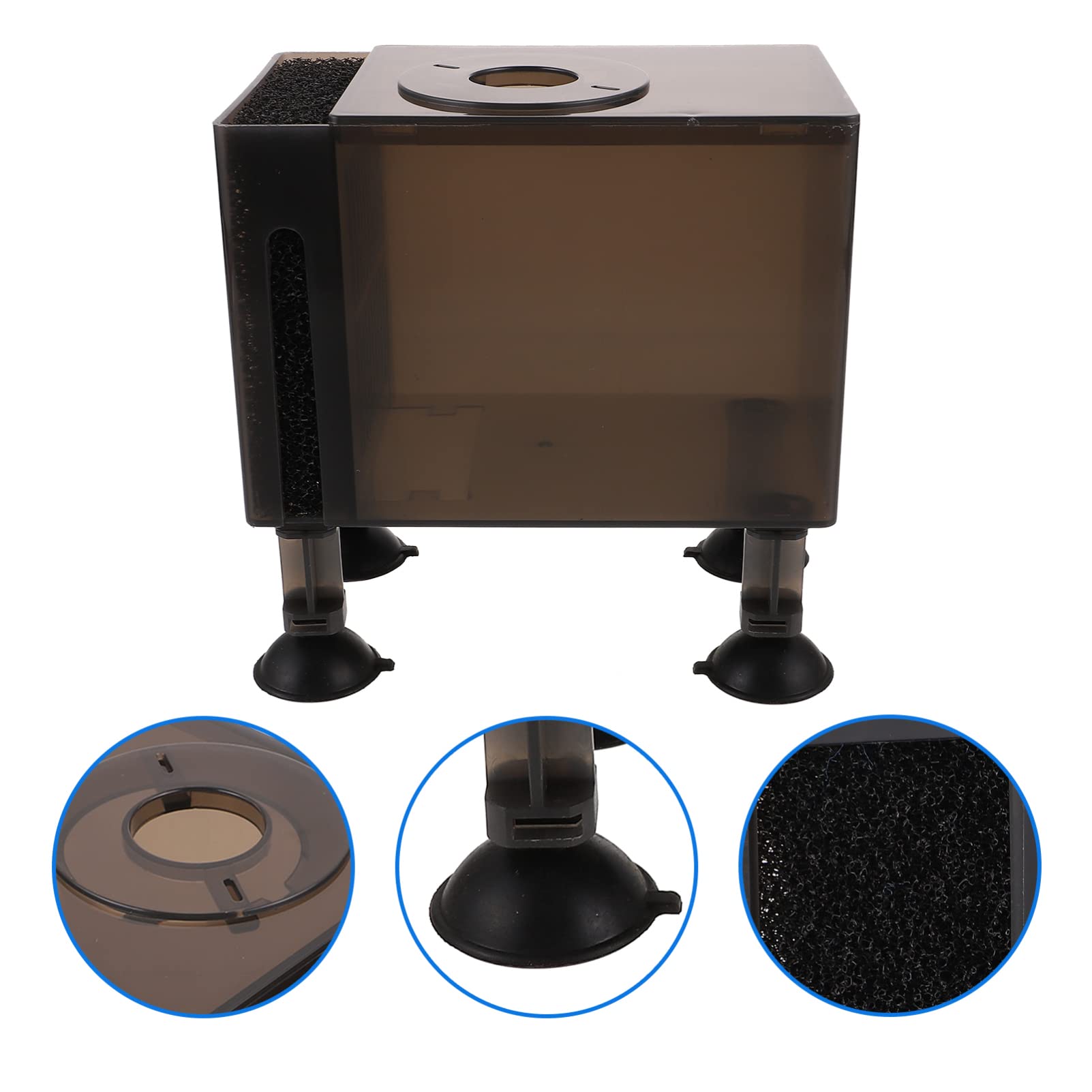 Ipetboom Aquarium Universal Pump Box: Submersible Fountain Water Pump Fish Tank Circulation - Resistant Pump Container