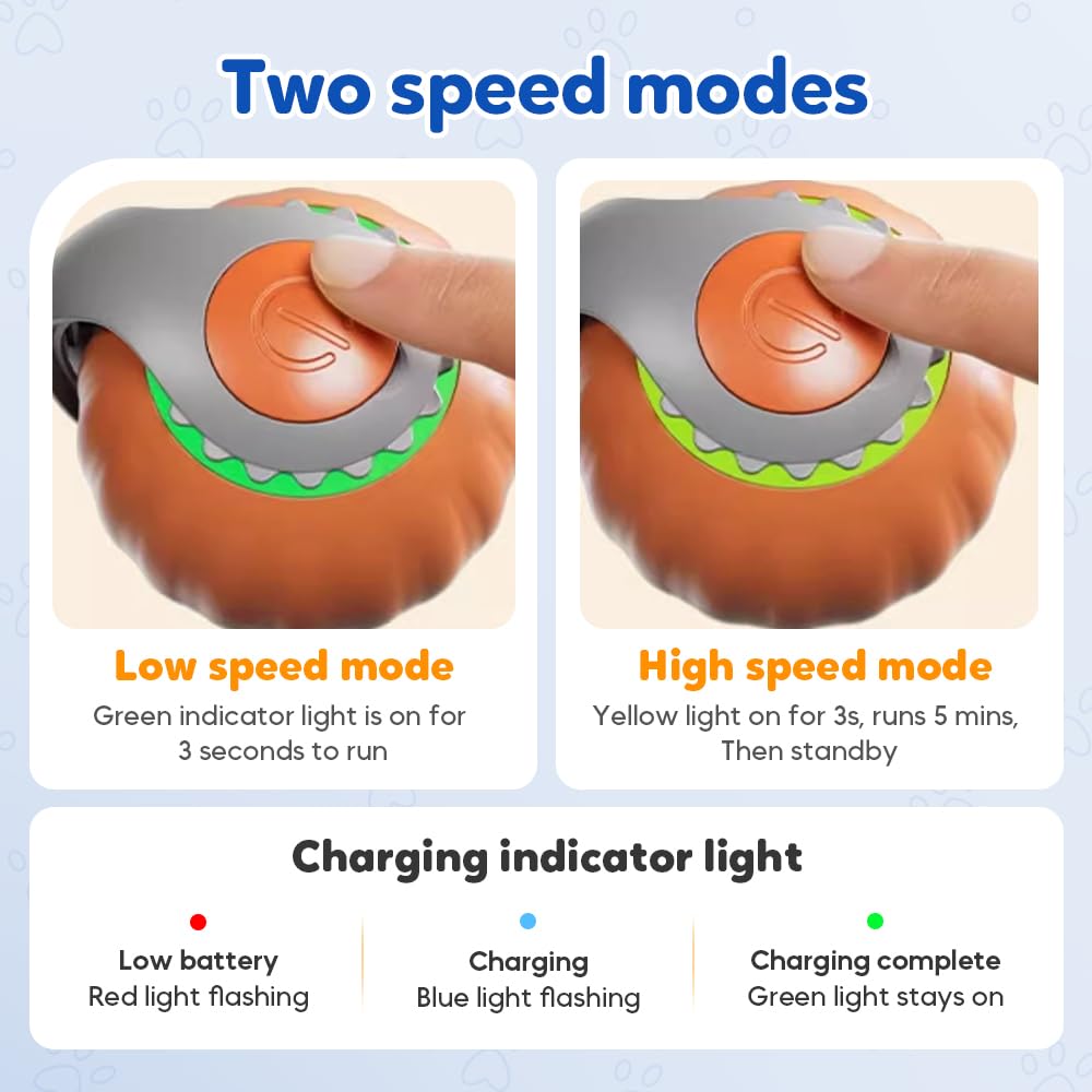 Interactive Cat Toy Balls, 2025 Upgraded Smart Self Rolling Cat Toys, Automatic Moving Cat Toy, Interactive Kitten Rolling Ball,