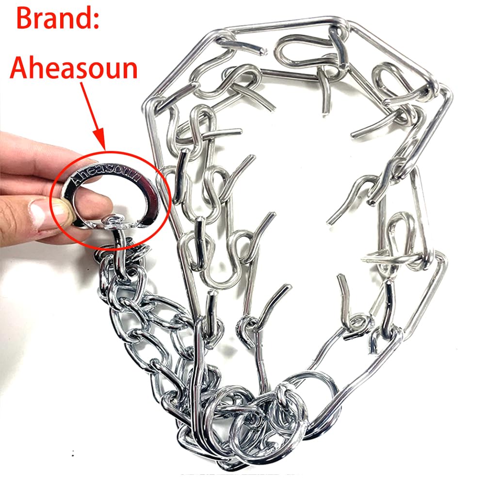 Aheasoun Prong Collars For Dogs, No Pull Dog Collar, Dog Training Collar For Large Medium Small Dogs, Stainless Steel Adjustable