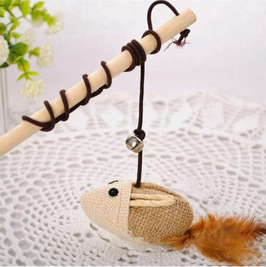 Bearhugs Cat Teaser Wand Toy With Mouse