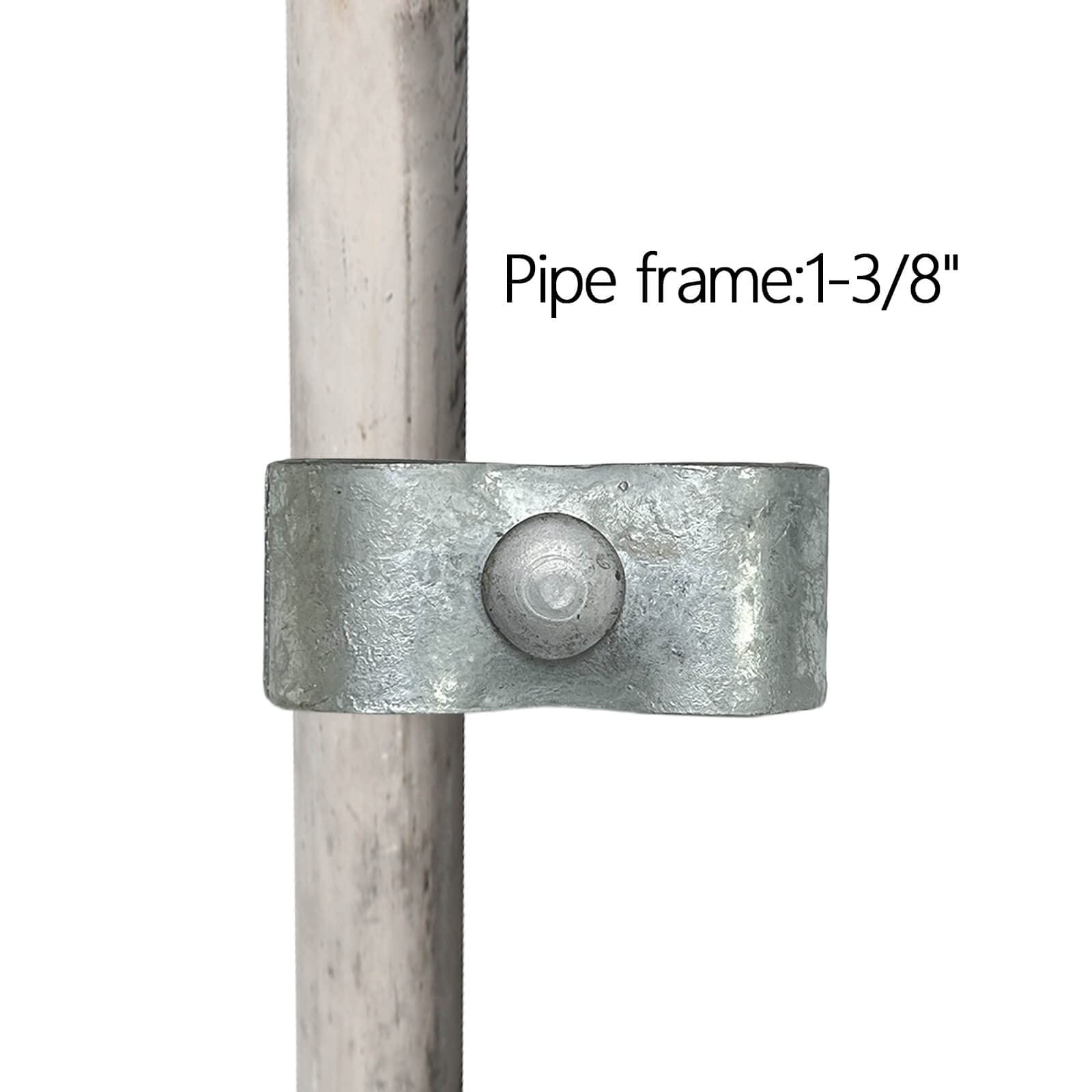 Chain Link Fence Panel Clamps/Galvanized Steel Panel Clamp 1-3/8' (8 Set)/ Kennel Clamps: Chain Link Fence Pipe Panel Frames, Saddle Clamp, Kennel Clamp