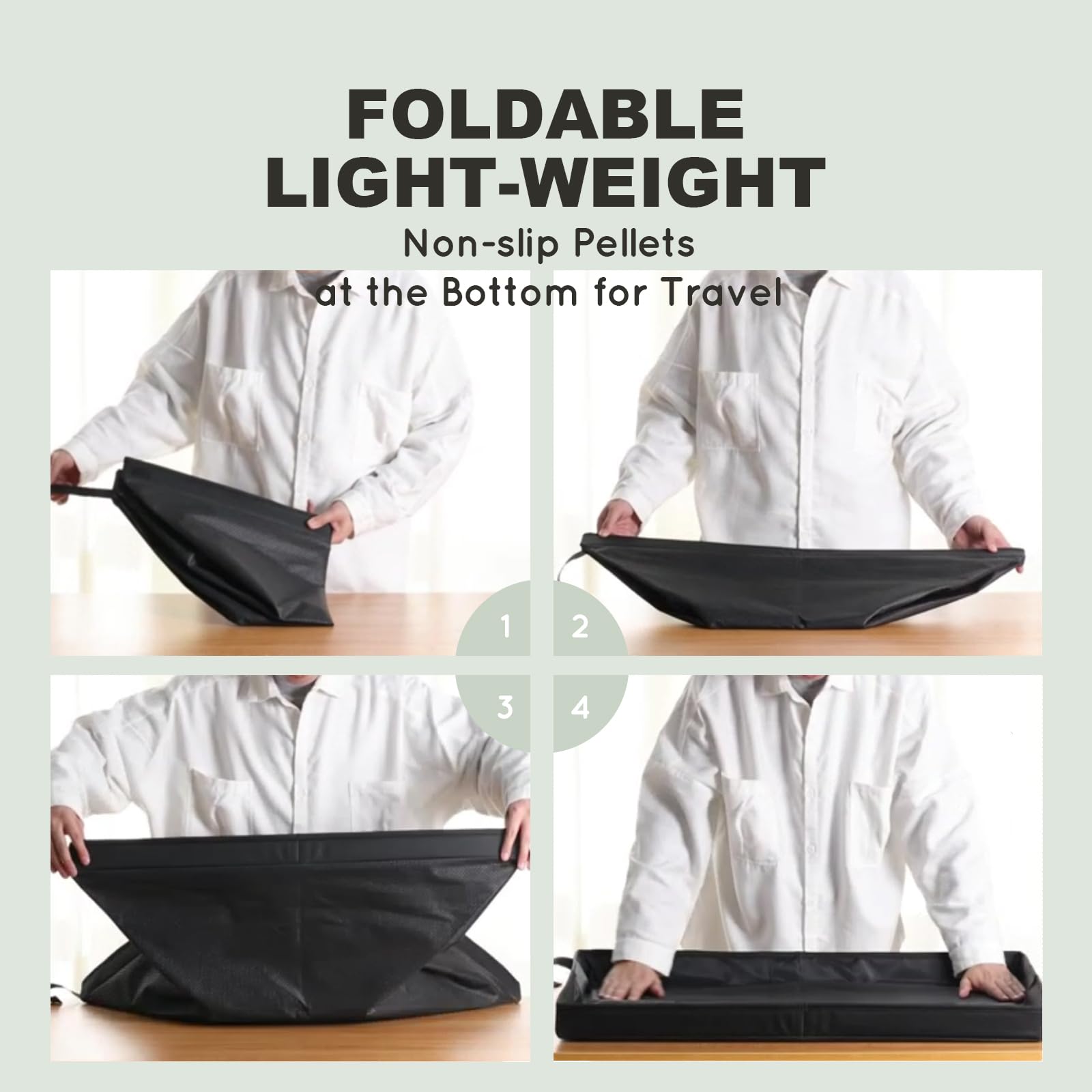 Hq4Us 4Legs Dog Grass Pad With Foldable Dog Litter Box,Extra Large Liner Base For Balcony,Ultra-Absorbent Artificial Grass Pads