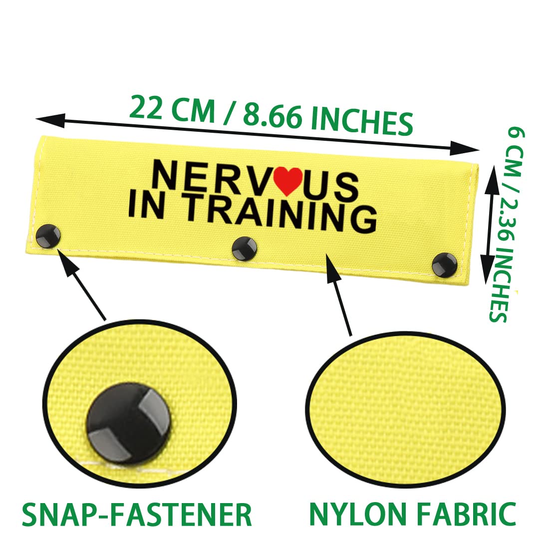 Jxgzso In Training Nervous Anxious Dog Leash Sleeve Dot Not Pet Working Dog Leash Sleeve Service Dog Leash Wrap (Nervous In Train Dls)