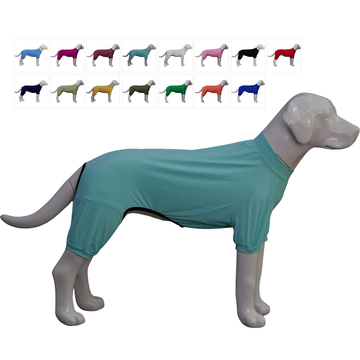 Lovelonglong Dog Jumpsuit With Uv Protection And Quick-Dry Fabric For Spring Summer Pet Pajamas Turquoise 2Xl