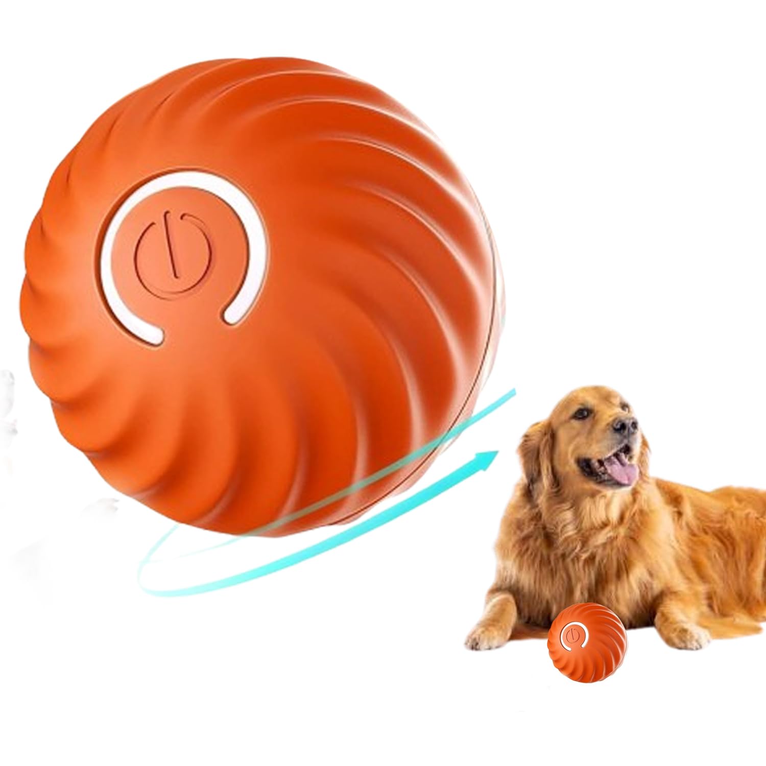 Blingpets Pet Smart Fun & Engaging Durable Ball, Automatic Moving, Bouncing, Active Rotating Ball For Small/Medium/Large Dogs & 