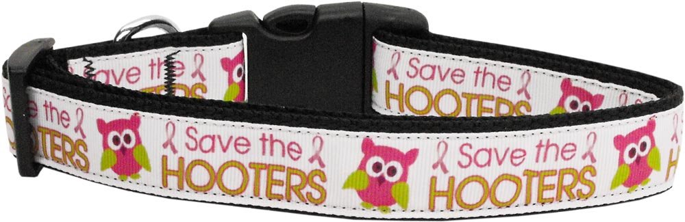 Pet Dog & Cat Nylon Collar or Leash, &quot;Save The Hooters&quot; MD Collar