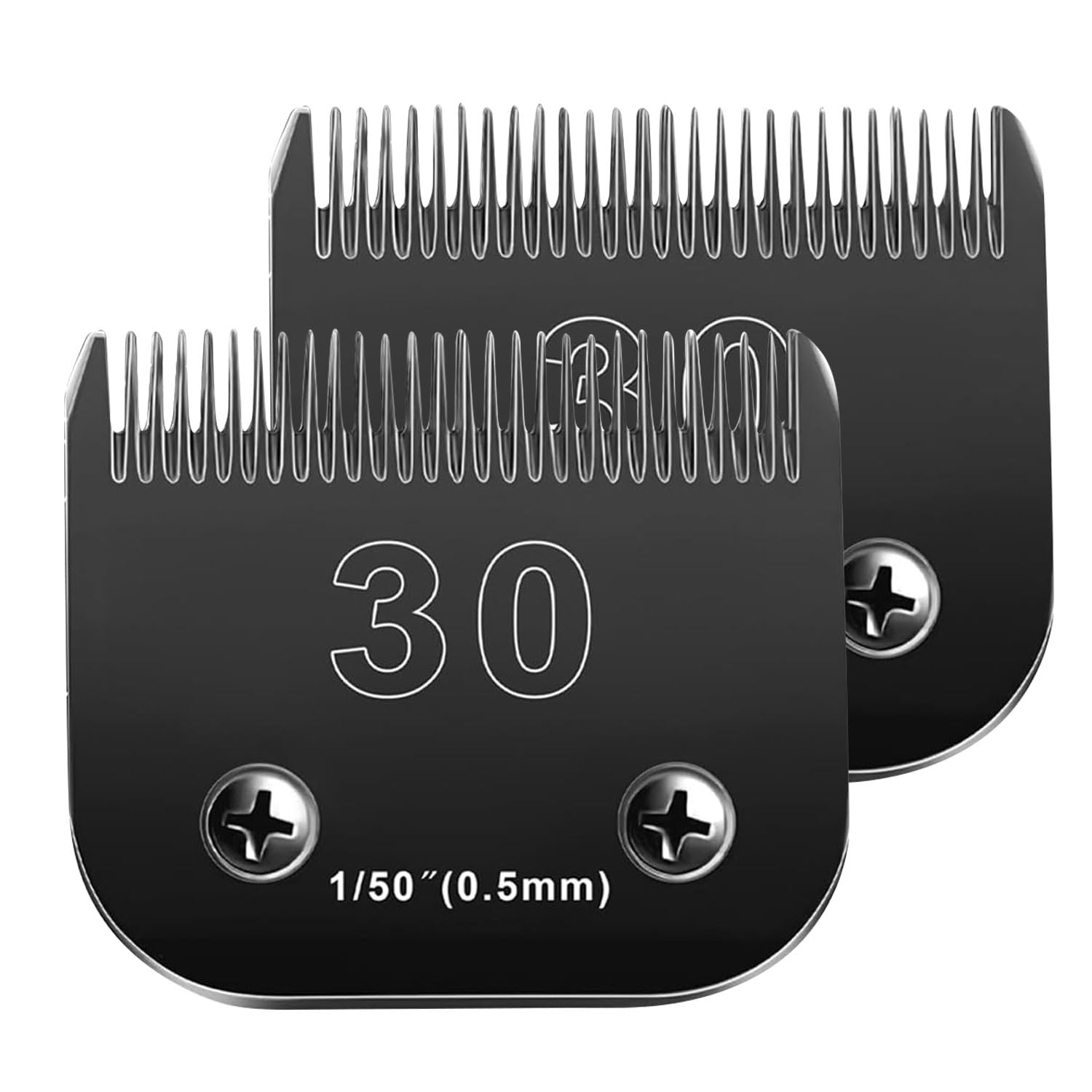 2Pcs 30 Blades Dog Grooming Blades Compatible With Andis Dog Clippers Blades,Dog Clipper Blades Compatible With Oster A5,Wahl Km