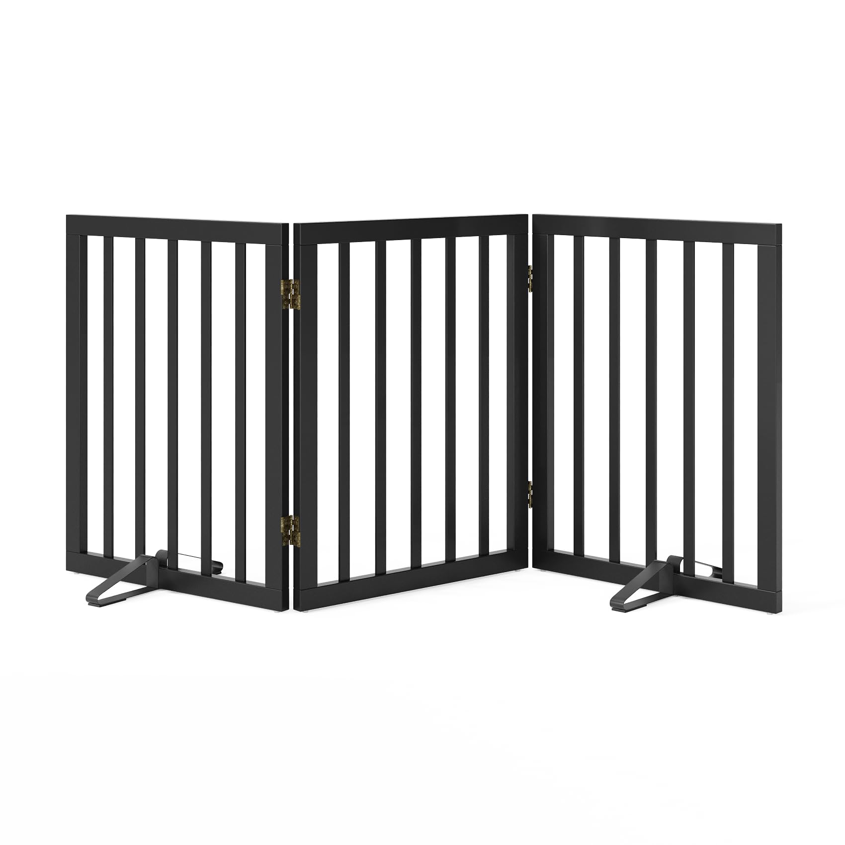 Mino Kesper Black 18-55 Foldable Pet Gate for Stairs & Doorways, Puppy Gate Fence