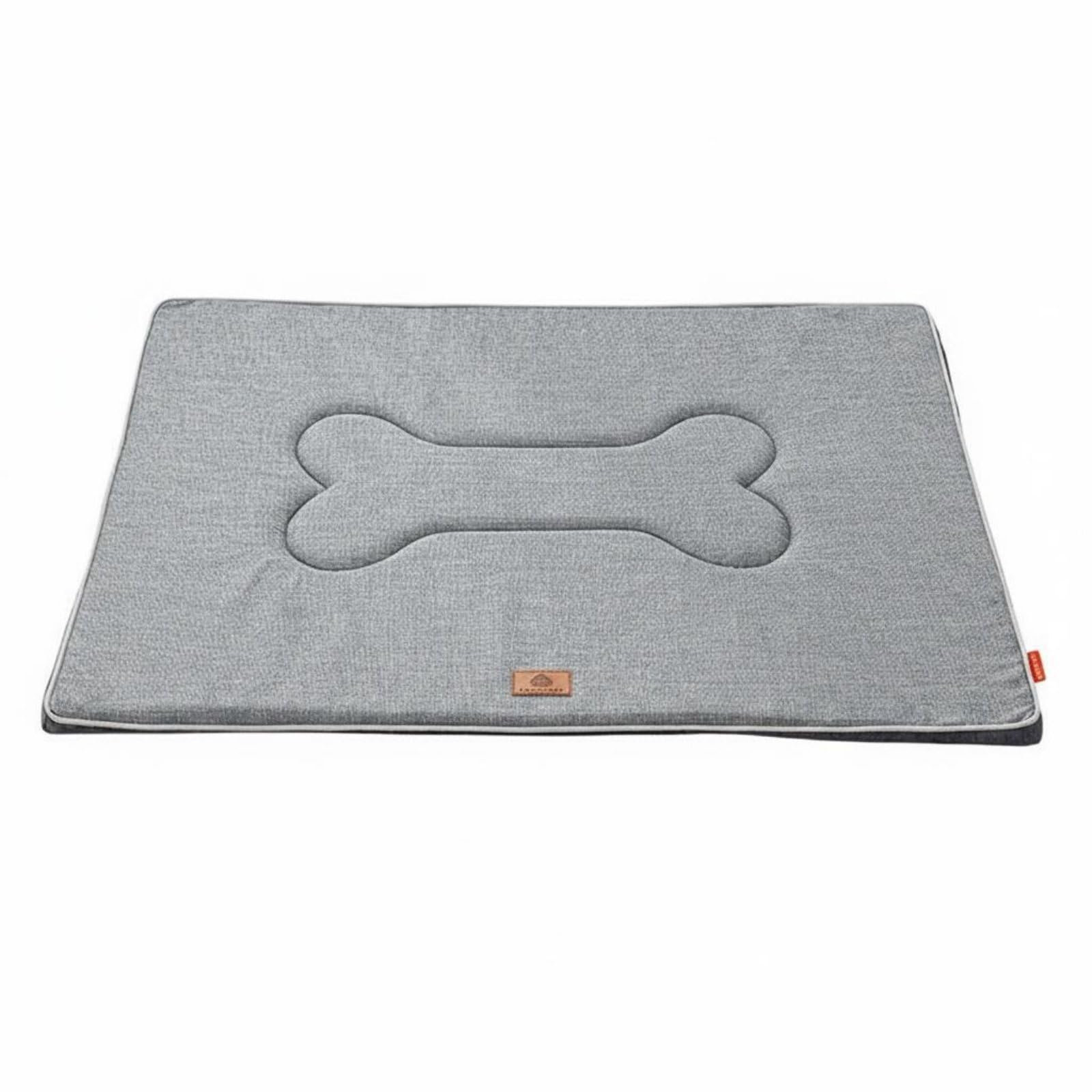 Ojiva AllSeason Use Cooling Pet Mat Scratch Resistant NonSlip Pet Sleeping Pad for Dogs, Cats, S, Gray Linen 3D Mat|Pet Suppli