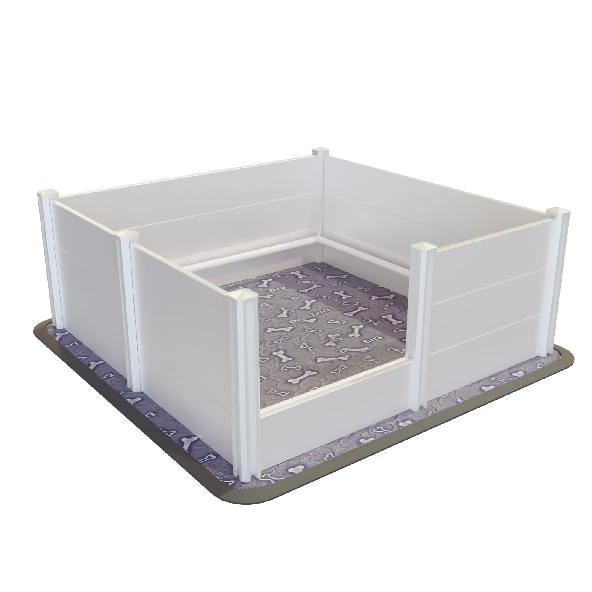 Exroo Whelping Box For Dogs And Puppies, 48'X48'X19.5',Puppy Whelping Supplies With Large Washable Pee Pads,Dog Whelping Box 