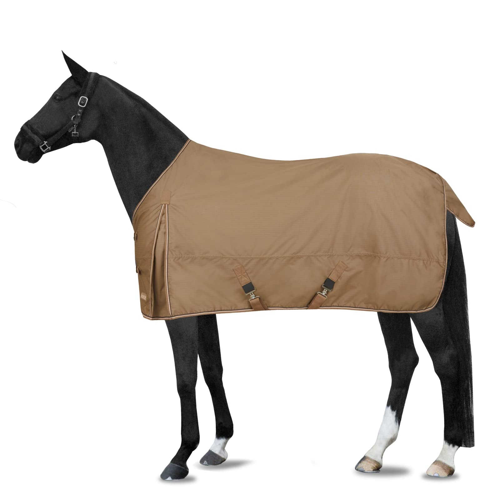 Horze Glasgow Heavy Weight Waterproof Winter Turnout Horse Blanket (350G Fill) - Cocoa Mocha - 72 In