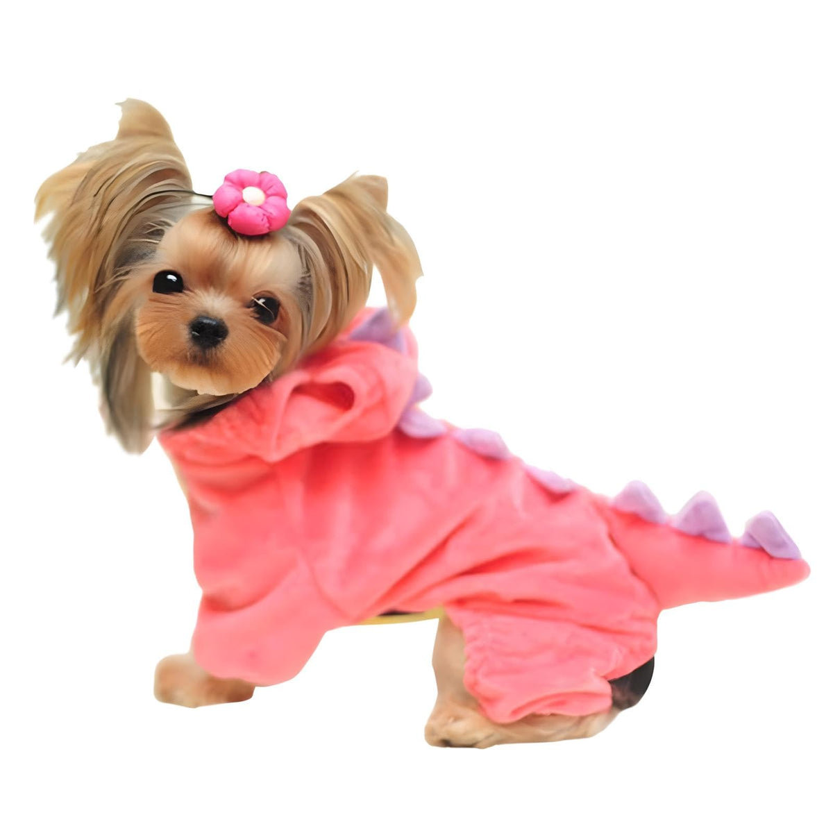 Nacoco Dog Dinosaur Design Costume Pink Pet Clothes For Medium & Large Dog (Pink, L)