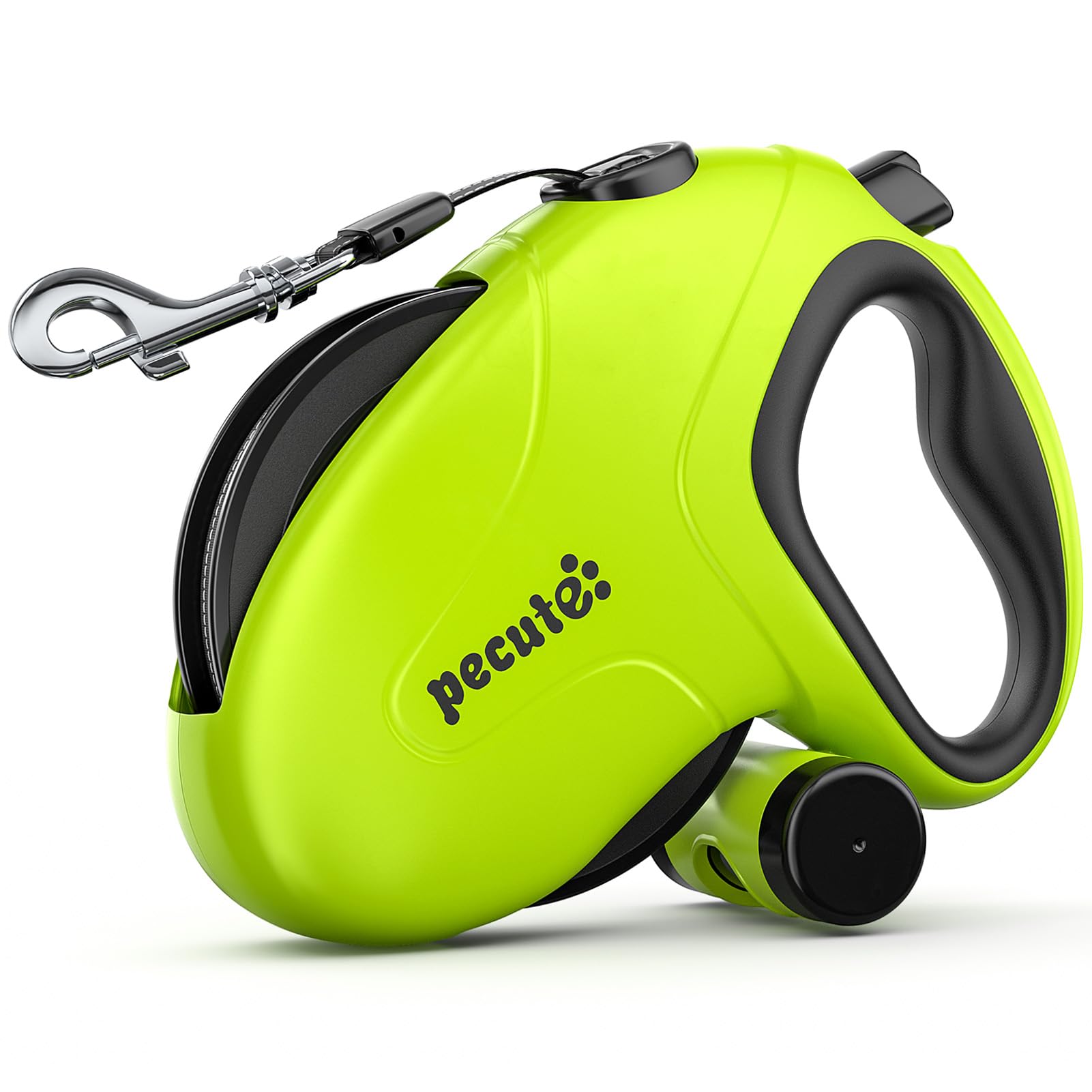 Pecute 26ft Retractable Dog Leash with Reflective Strips, 360 Tangle-Free, One-Button Control & Sturdiness Nylon Material, Long 
