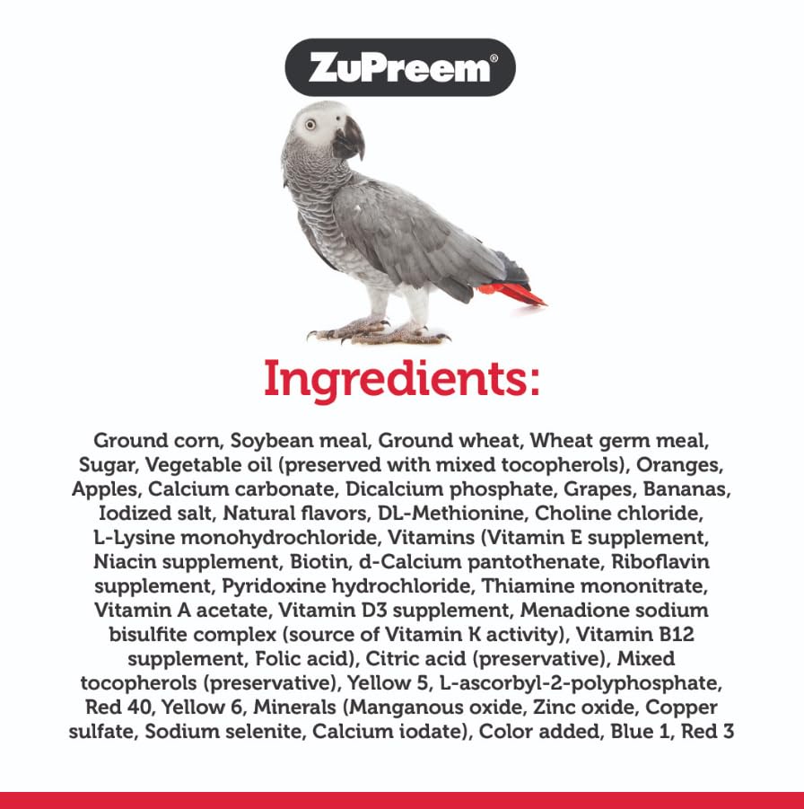 ZuPreem FruitBlend Flavor Pellets Bird Food for Parrots and Conures, 3.5 lb (Pack of 2) - Daily Blend Made in USA for Caiques, A