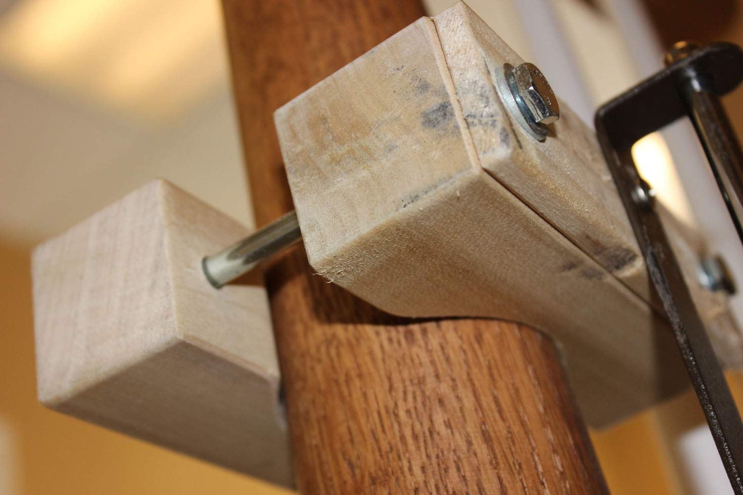 Cardinal Gates Round Clamp for Pet Gates ,Wood, Poplar ,Natural