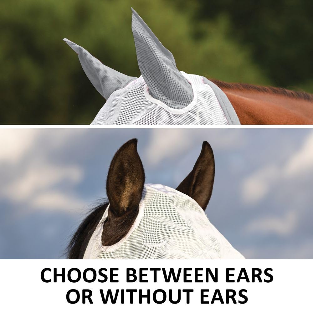 Schneiders Dura-Mesh Original Fly Horse Mask | Ultra-Durable 1000D Poly Vinyl | 70% UV Protection | Breathable & Comfortable Fit