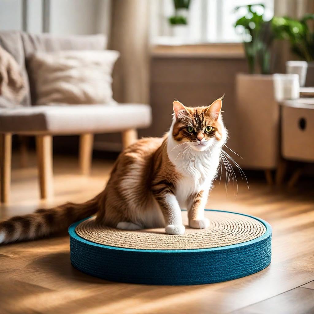 ShioSel - Cat Scratch Pads Round, Cat Scratcher Cardboards, Refill, Replacement, Insert - 3 Pack