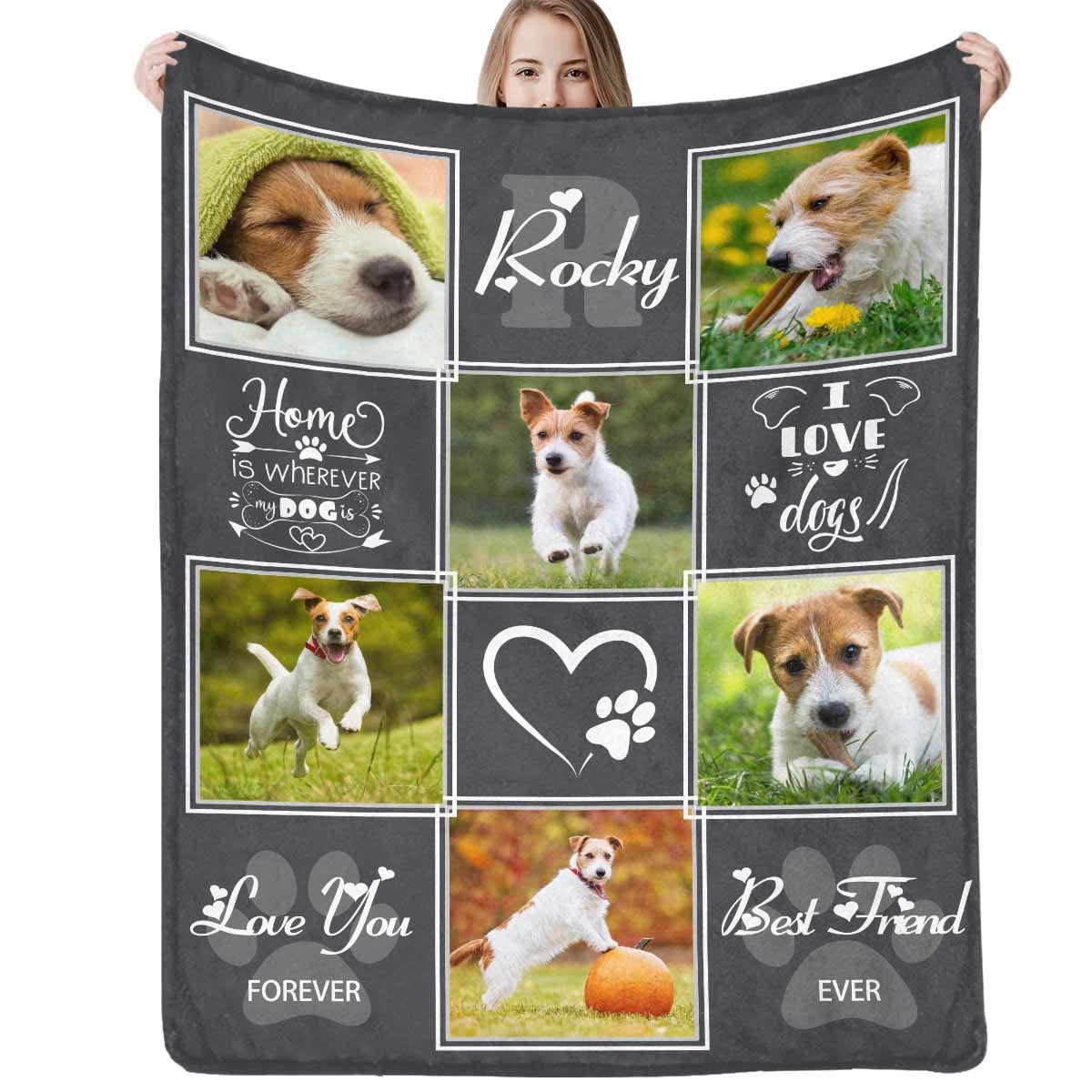 Artsadd Custom Memorial Blanket With Photos And Name-In Loving Memory Gifts Personalized For Loved Ones Lost-Remembrance Blanket