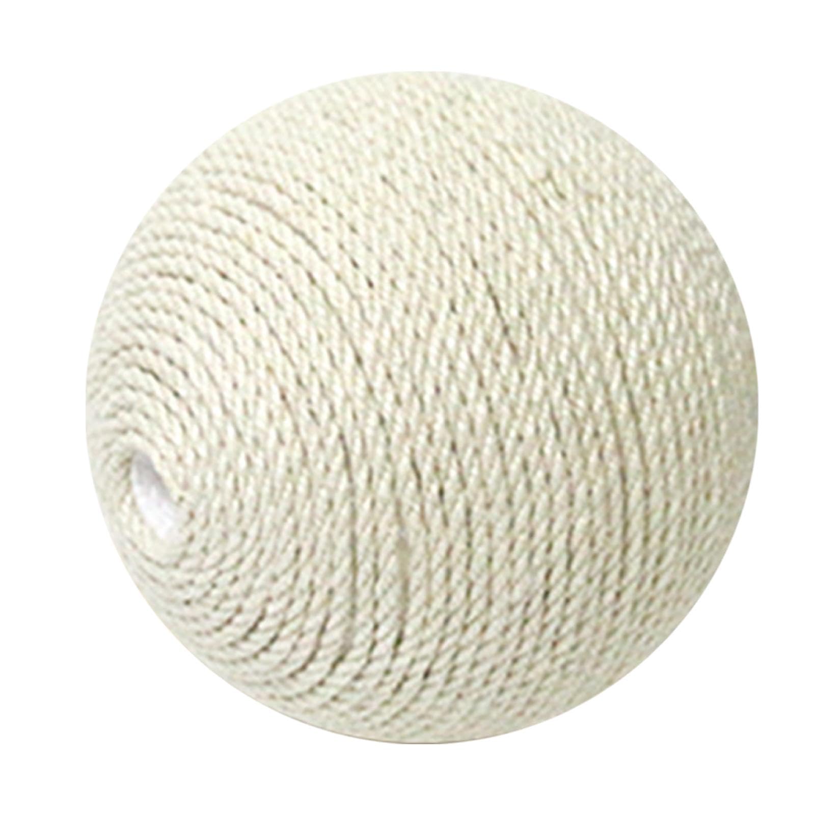 Atorse Sisal Cat Catching Ball Indoor Cats Toy Artificial Sisal Pet Toy Cat Sisal Ball White