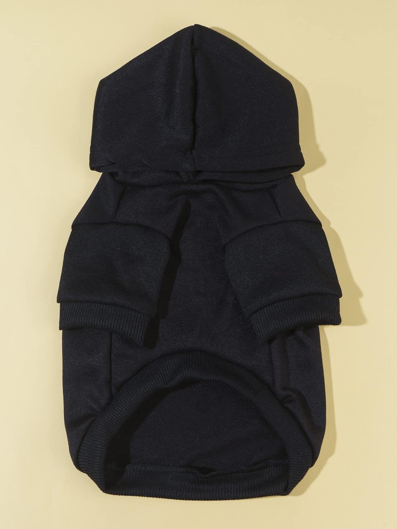 Qwinee Dog Hoodie Shirt Sweatshirt - Stylish Clothes For Cat Kitten Puppy Small Medium Large Dogs - Black X-Large