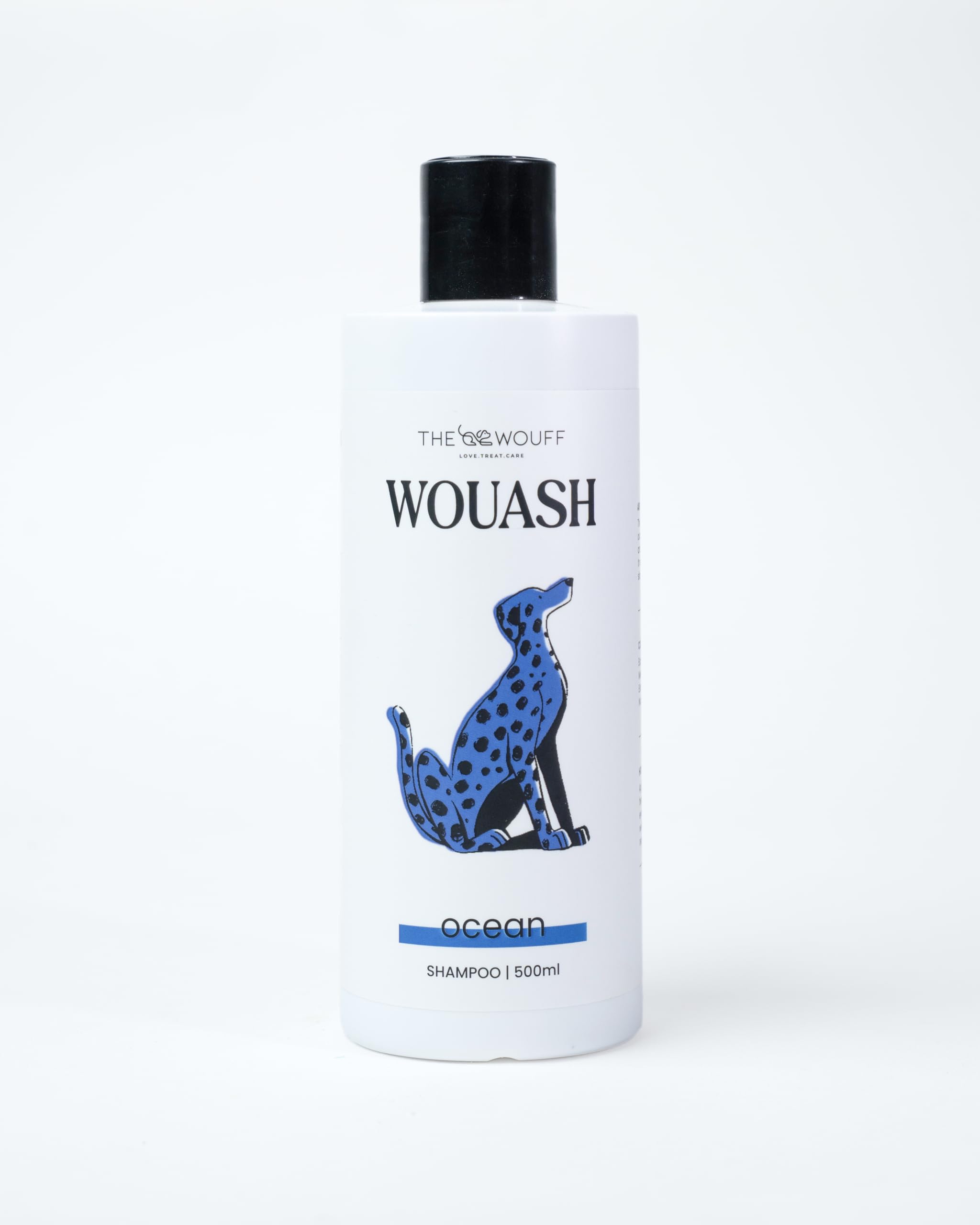 The Wouff Wouash Dog Shampoo  Ocean Scent, 500Ml | Deep Cleansing & Moisturizing Formula For All Dog Breeds | Paraben & Sulfate