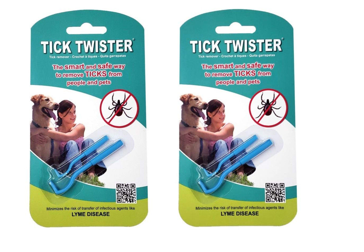 Tick Twister 00100-B, Blue, Double Tick Remover Small And Large, Two Sets, 2