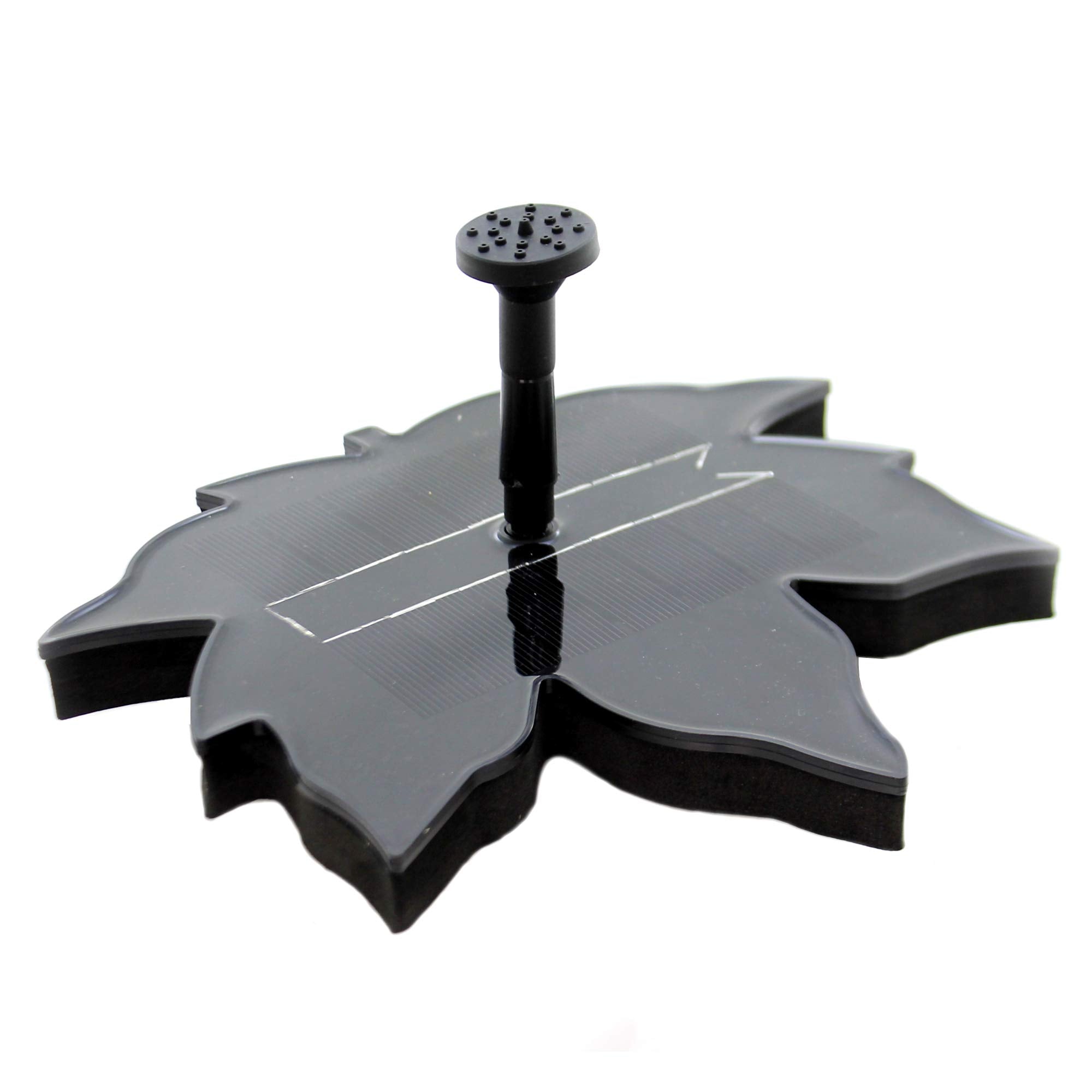 Backyard Essentials Solar Powered Fountain Pump for Bird Bath, Floating Leaf-Shaped Bird Bath Bubbler