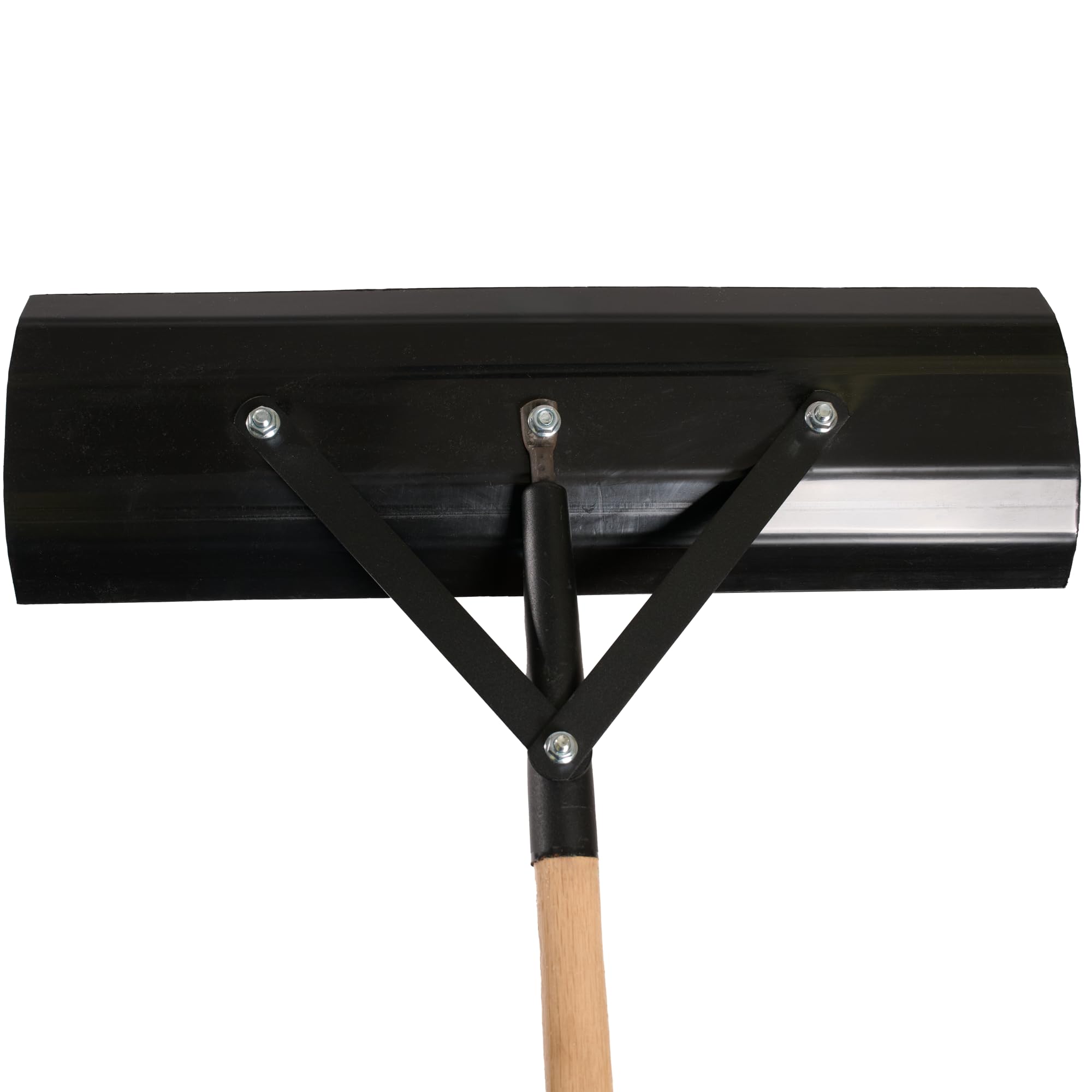 SCENIC ROAD Heavy Duty Ice Scraper Tool - 24" Reversible Blade, 58" Handle, Poly Material, Black, Model SRP24 - Made in USA