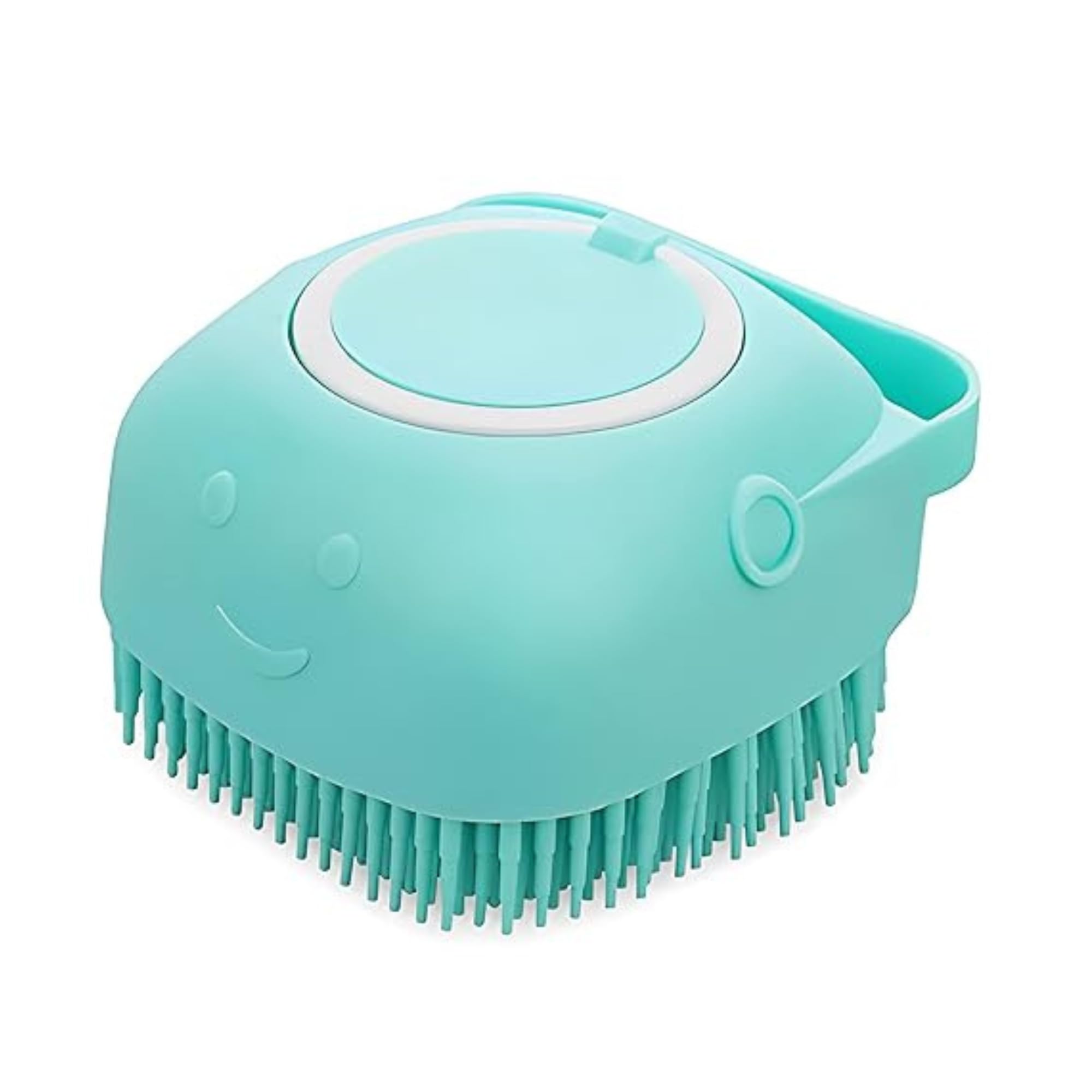 Kittupet Dog Bath Brush Body Scrubber Shampoo Dispenser Tick Remover  (Silicone Dispenser Brush) For Shower Bathing And Sheddin