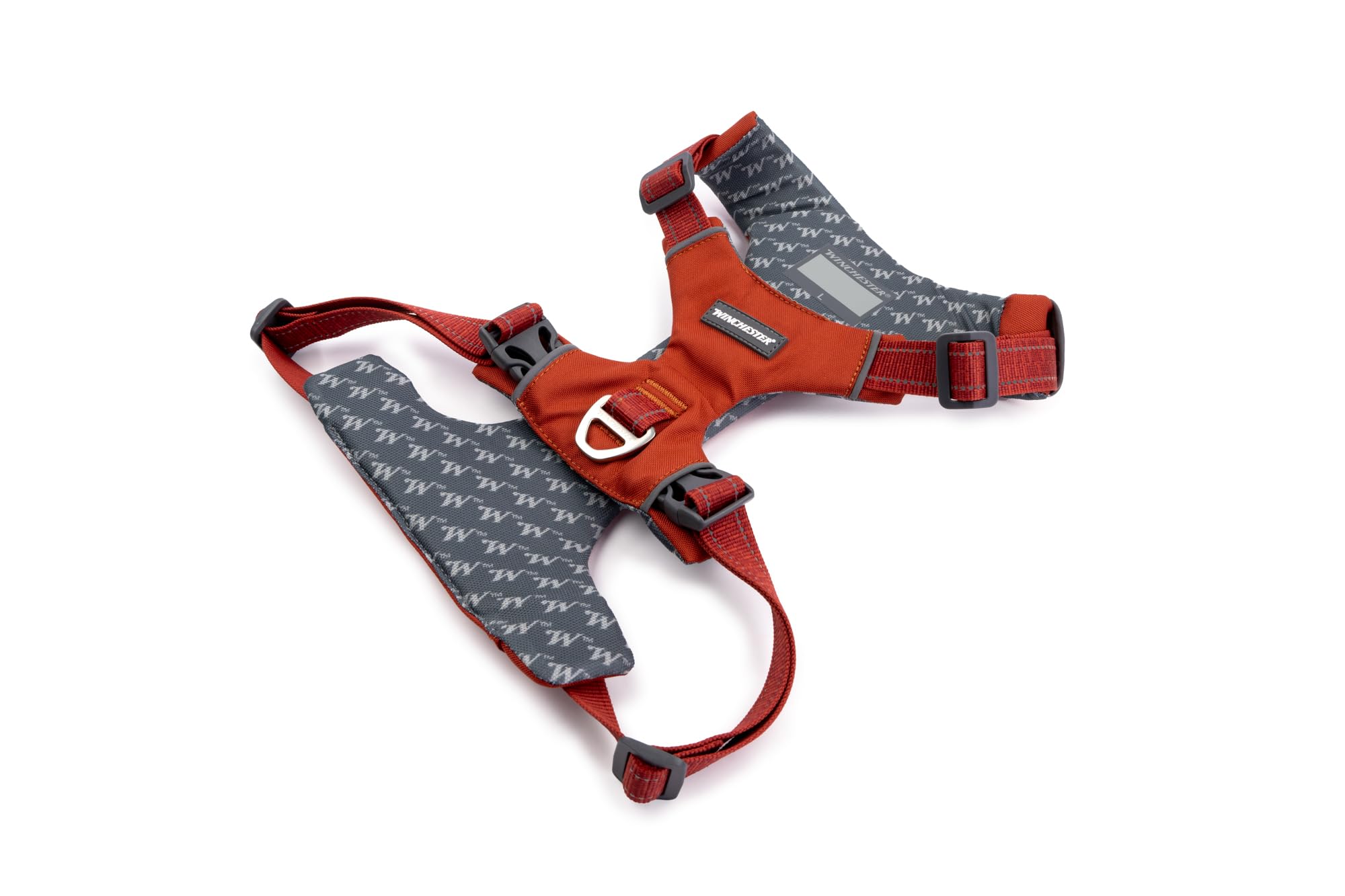 Winchester Pet No-Pull Adjustable Soft Padded Dog Vest Harness with Reflective Stitching, Ketchup, Small