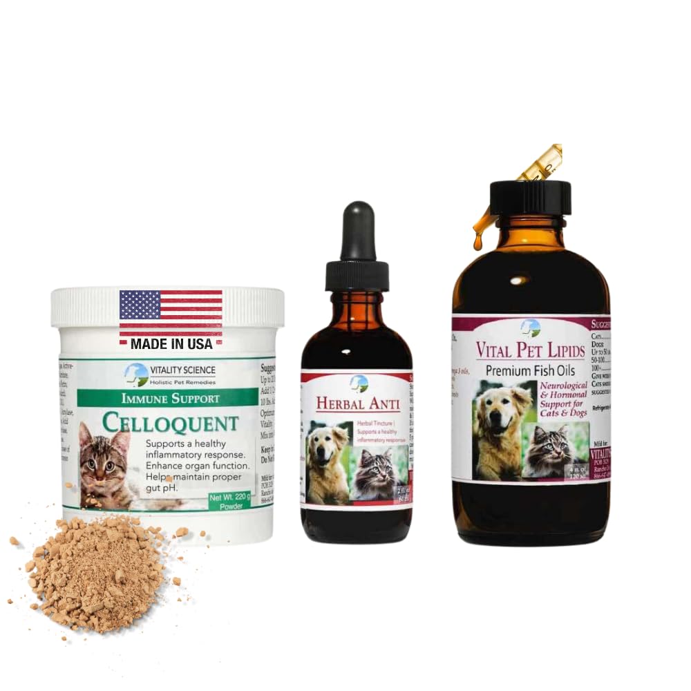 Vitality Science Advanced Immune Restoration Supplements for Cats | Intense Regeneration Protocol | Helps with Pain Relief (Smal