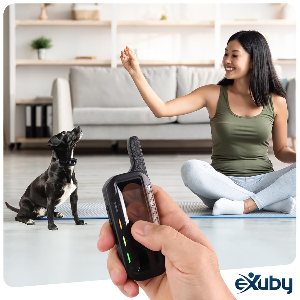 Exuby Touch-Slide Control Shock Collar For Small Dogs -Bring Peace & Quiet To Your Home Instantly W/Slide Of A Thumb -Slide To C