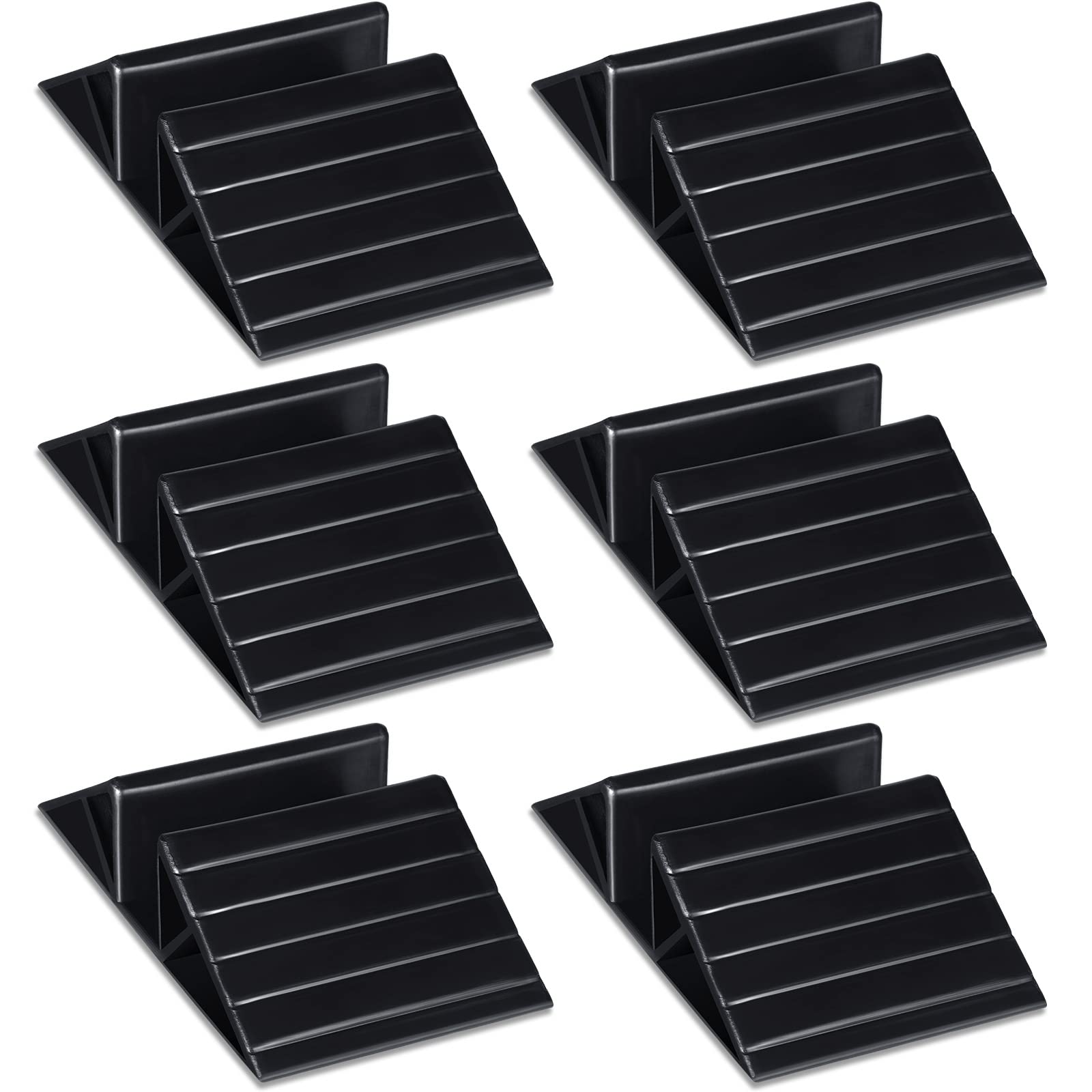 Geelin 6 Pcs Pet Gate Support Feet Freestanding Dog Gates Stabilizer Feet Plastic Triangle Reinforcement Fitting Dog Panel for C
