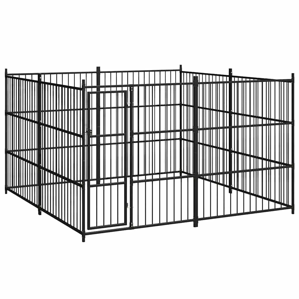 vidaXL Outdoor Dog Kennel 118.1x118.1x72.8