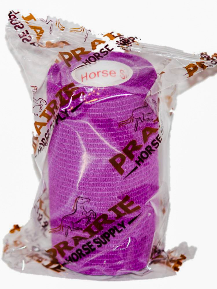 3 Inch Vet Wrap Tape Bulk (Purple) (Pack of 24) Self Adhesive Adherent Adhering Flex Bandage Grip Roll for Dog Cat Pet Horse