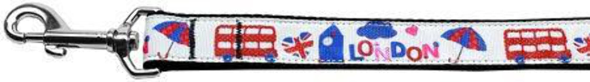 Pet Dog & Cat Nylon Collar or Leash, &quot;London Town&quot; LG Collar