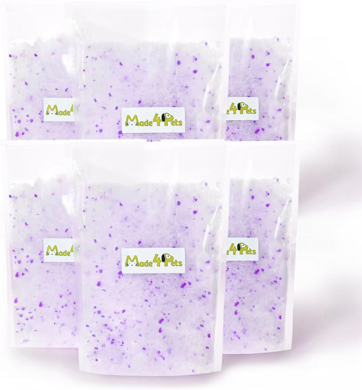 Made4Pets Cat Litter Crystals Kitty Litter Odor Control Crystal Litter Non Clumping No Scooping Low Dust, Low Tracking, Lightwei