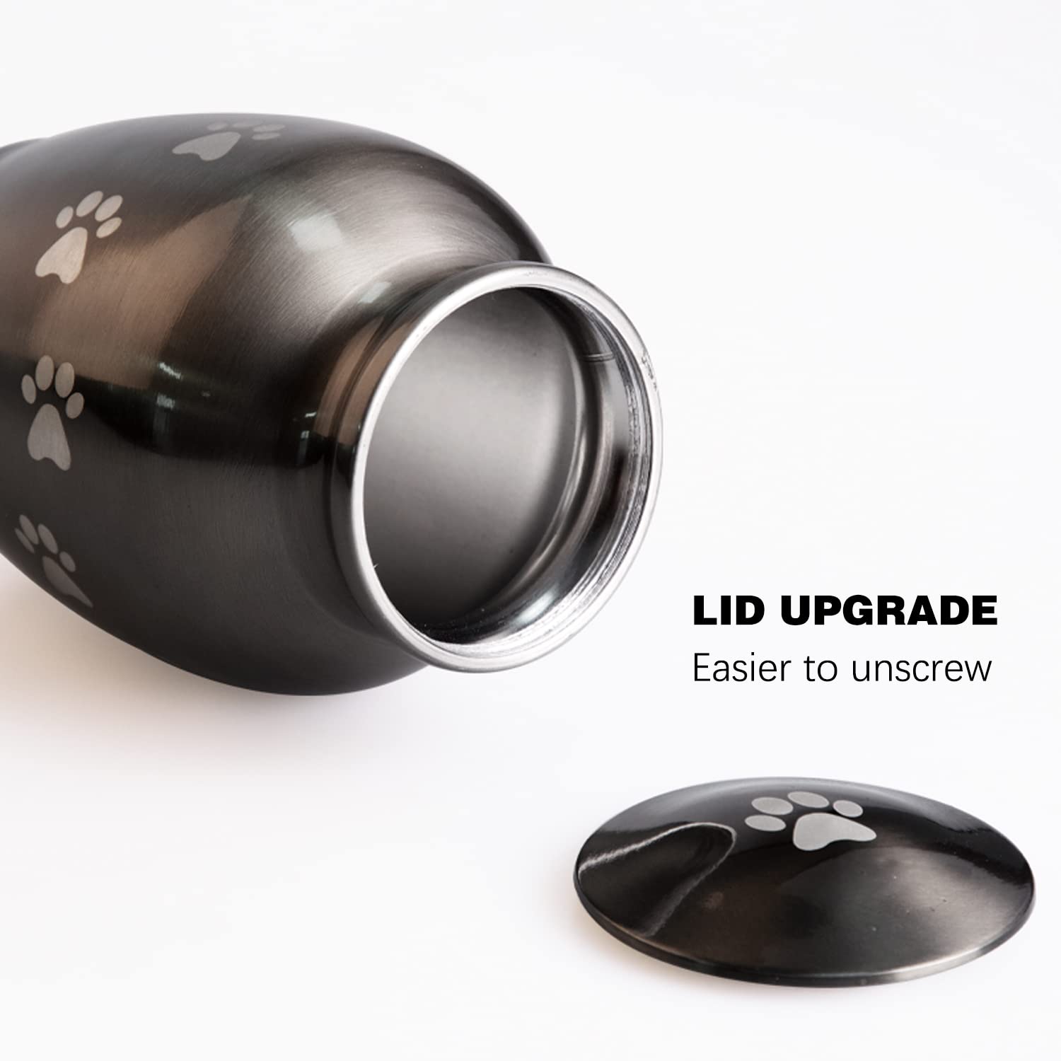 Pcs Pet Memorial Cremation Urns For Dogs And Cats Ashes, Dog Keepsake Urns For Ashes With Paw Prints-Small