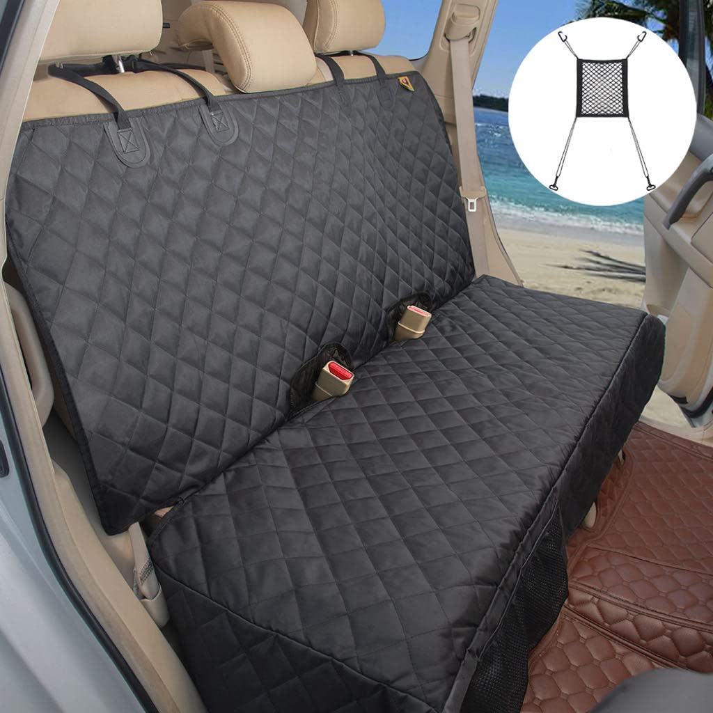 Bark Lover Deluxe More Durable Waterproof Backseat Protector, High Heat Resistant And Nonslip Back Seat Cover For Dogs Kids, Uni