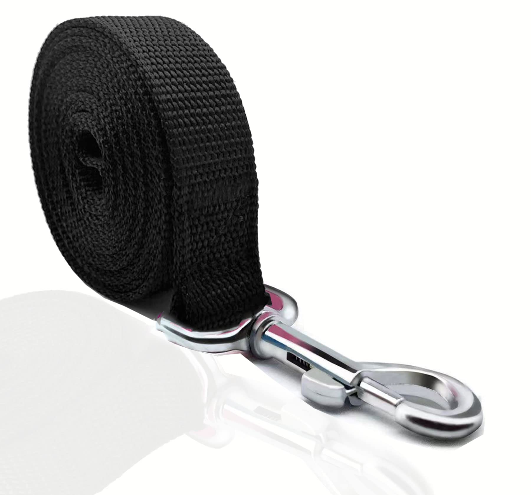 Taian 4 Ft Strong Dog Leash, Nylon Dog Leashes For Small Medium Large Dogs Black