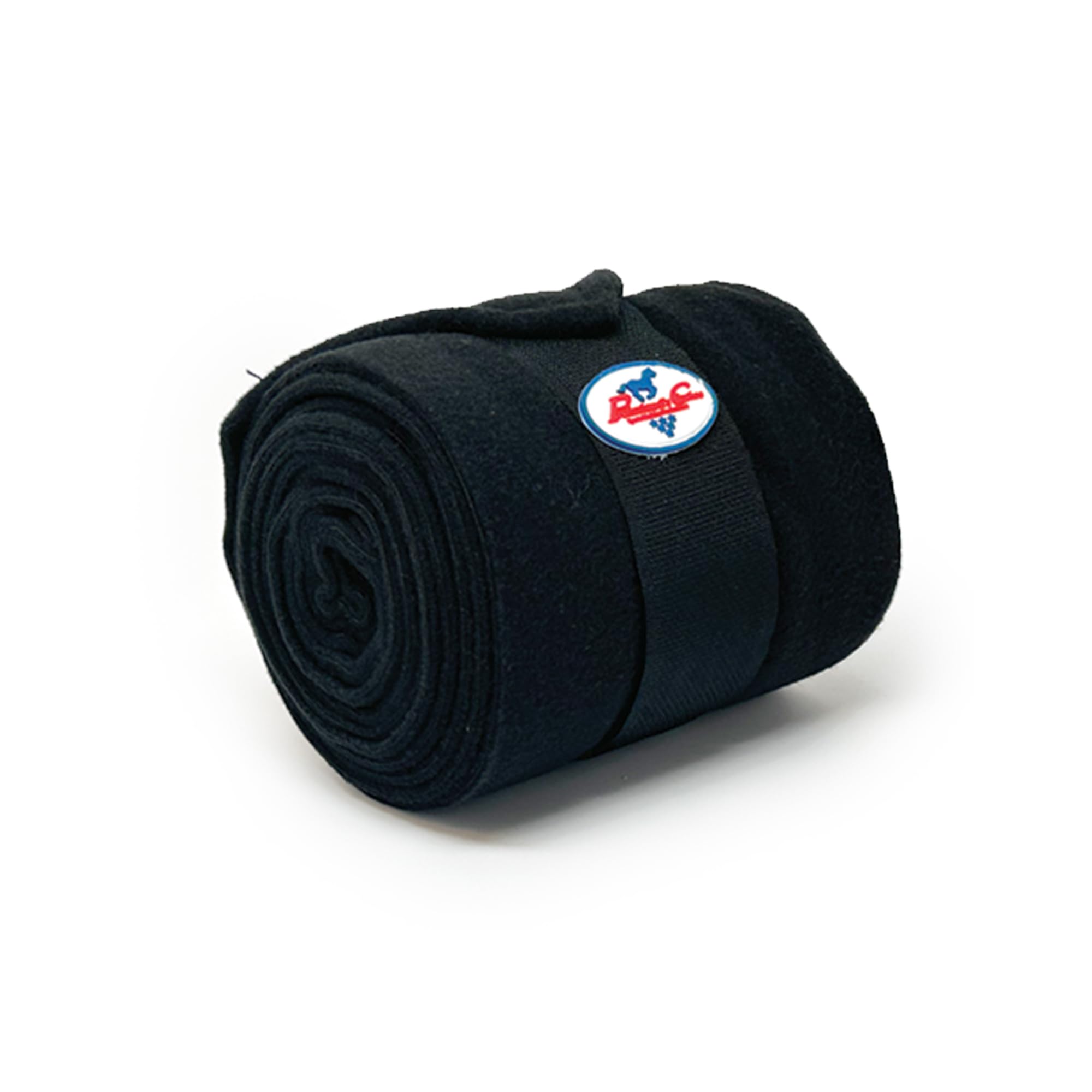 Professional'S Choice Polo Wraps Double-Sided Fleece | Secure Hook And Loop Closure | Nine Feet Long | Machine Washable | Black