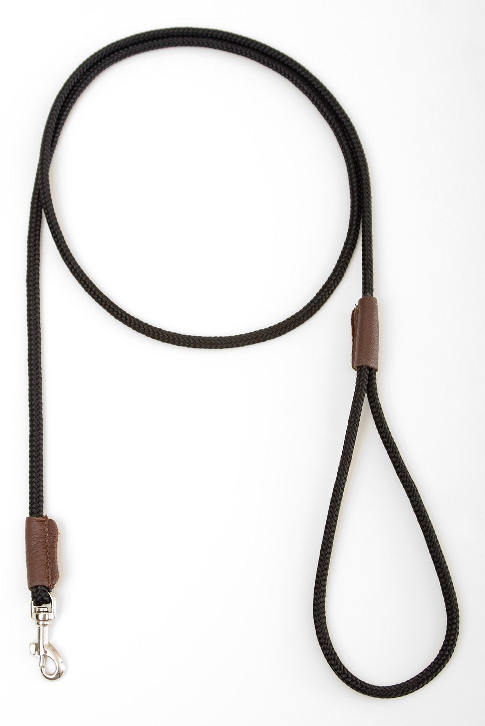 Mendota Pet Show Snap Leash - Dog Lead - Made In The Usa - Black, 1/8 In X 4 Ft - For Small Breeds