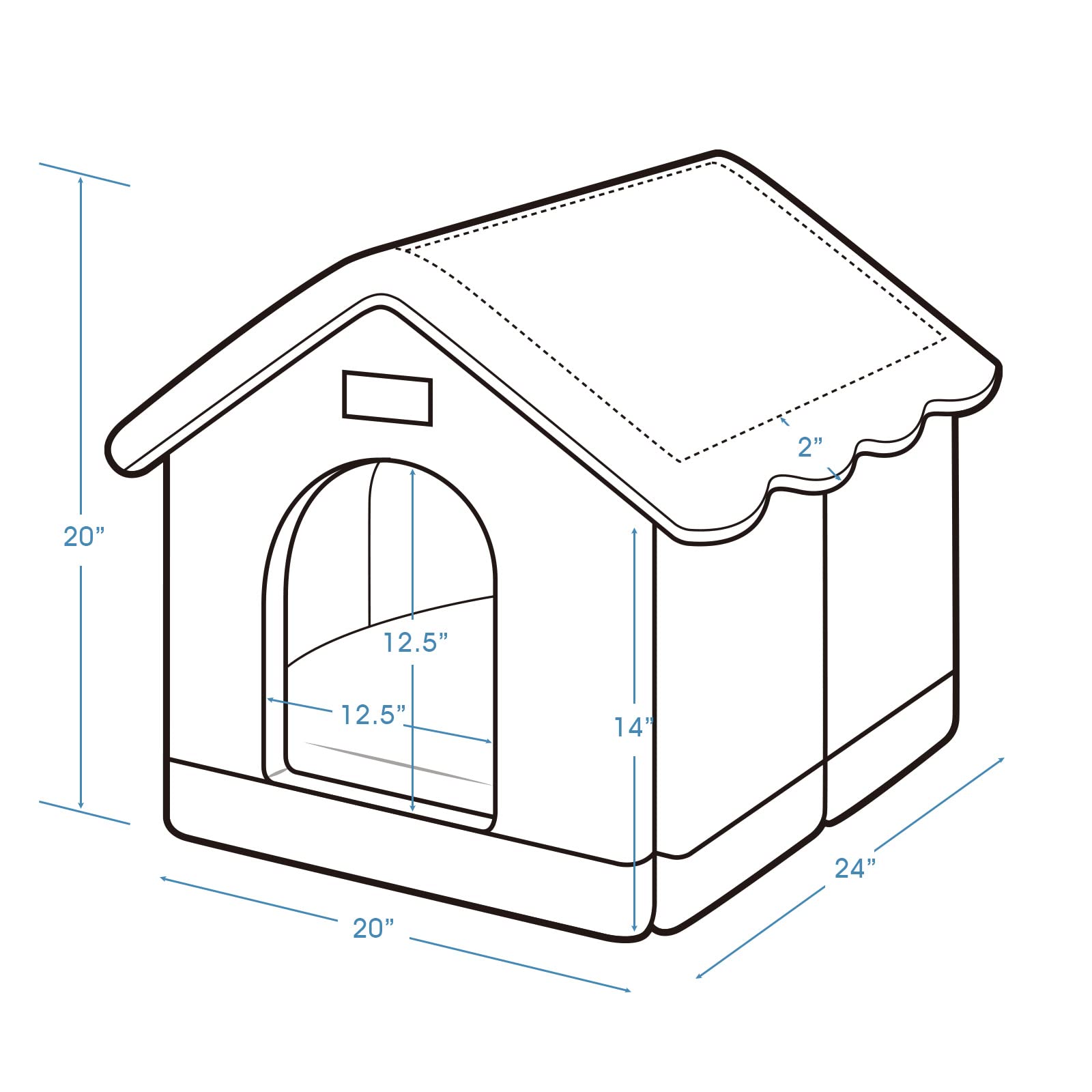 Jiupety Cozy Pet Bed House, Indoor/Outdoor Pet House, Xl Size For Medium And Large Dog, Warm Cave Sleeping Nest Bed For Cats And
