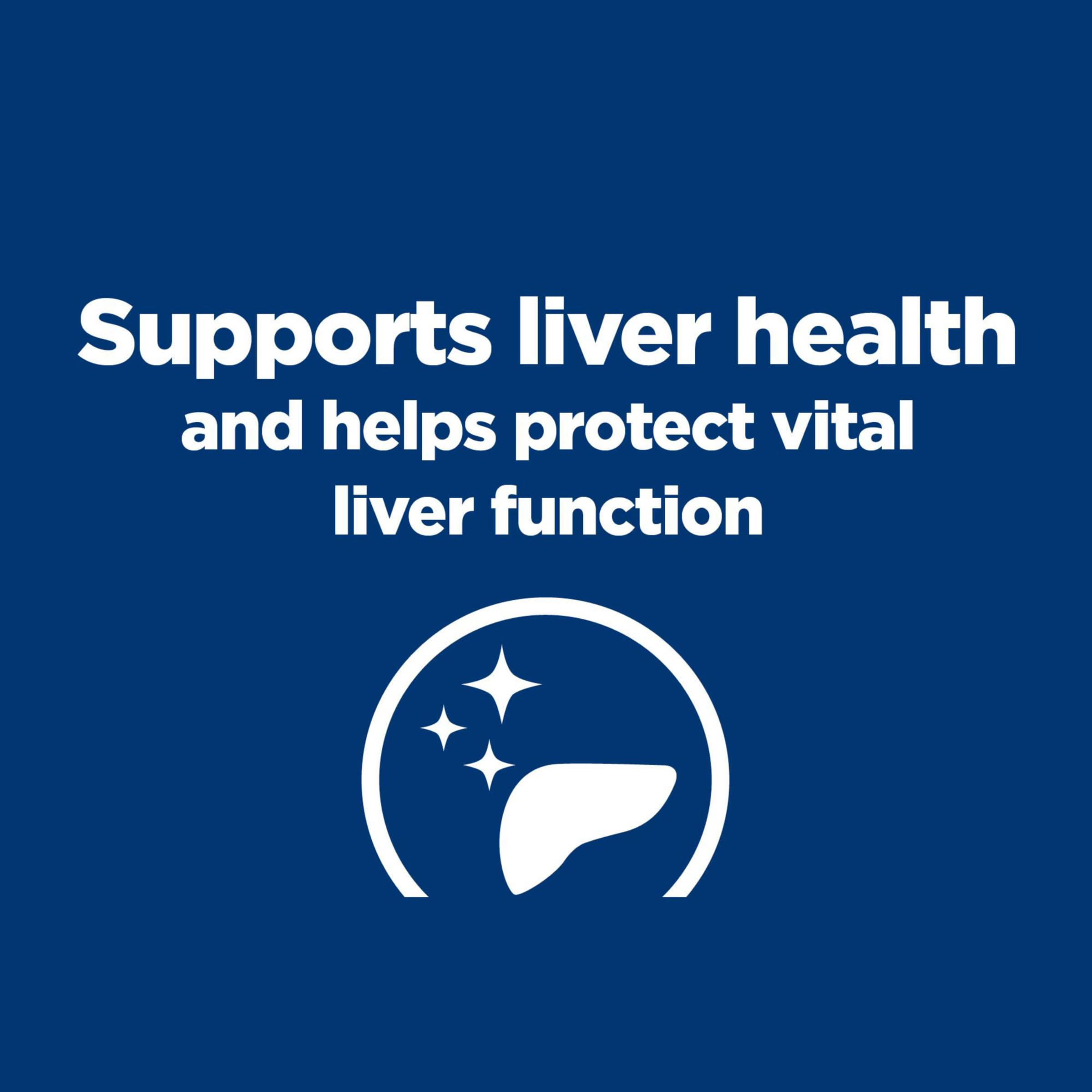 Hills Prescription Diet l/d Liver Care Chicken Flavor Dry Dog Food, Veterinary Diet, 17.6 lb. Bag, White