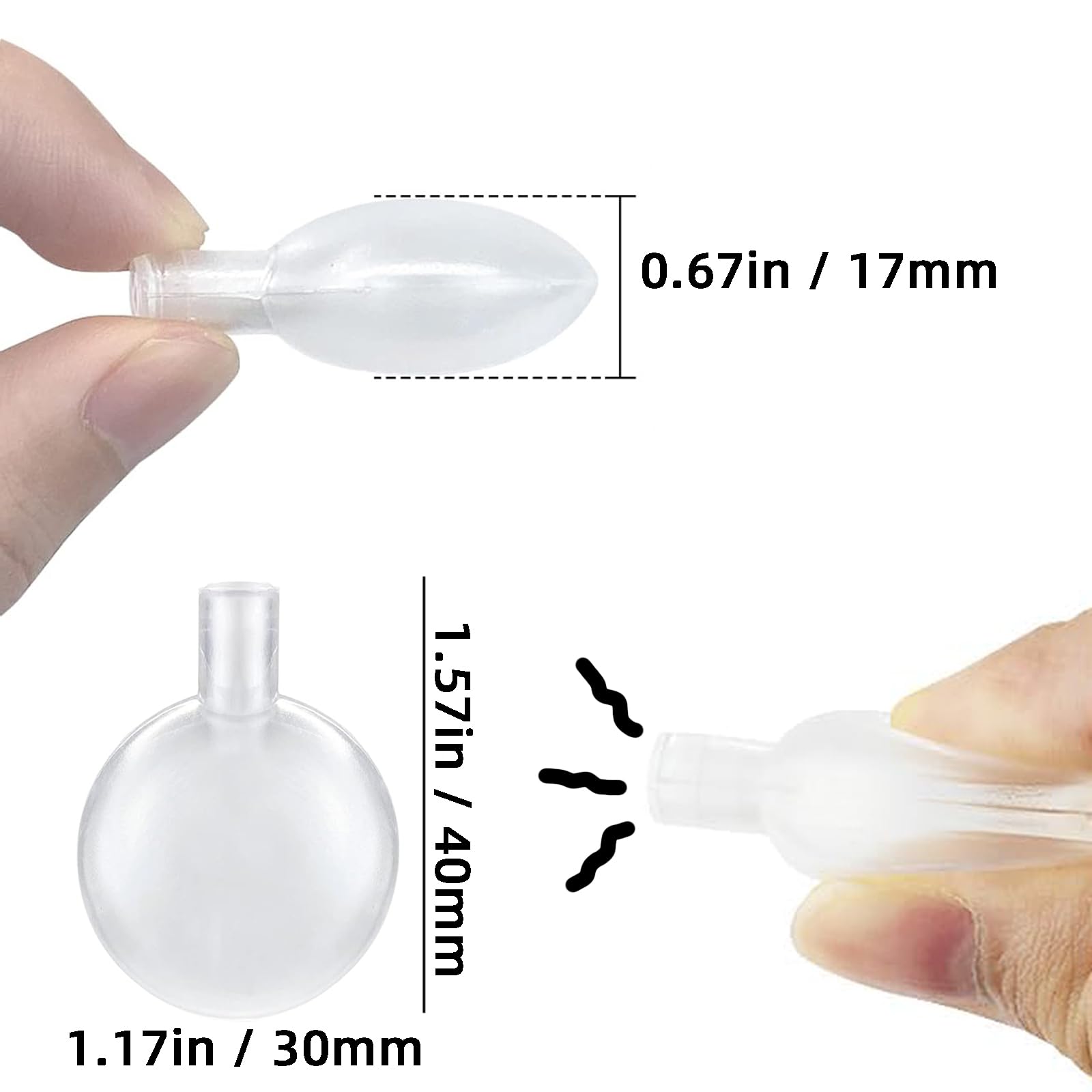 Yincl [20 Pcs] Replacement Squeakers For Dog Toys - 30Mm Noise Maker Repair Squeaky Dog Toys, Replacement Parts For Squeaky Toy