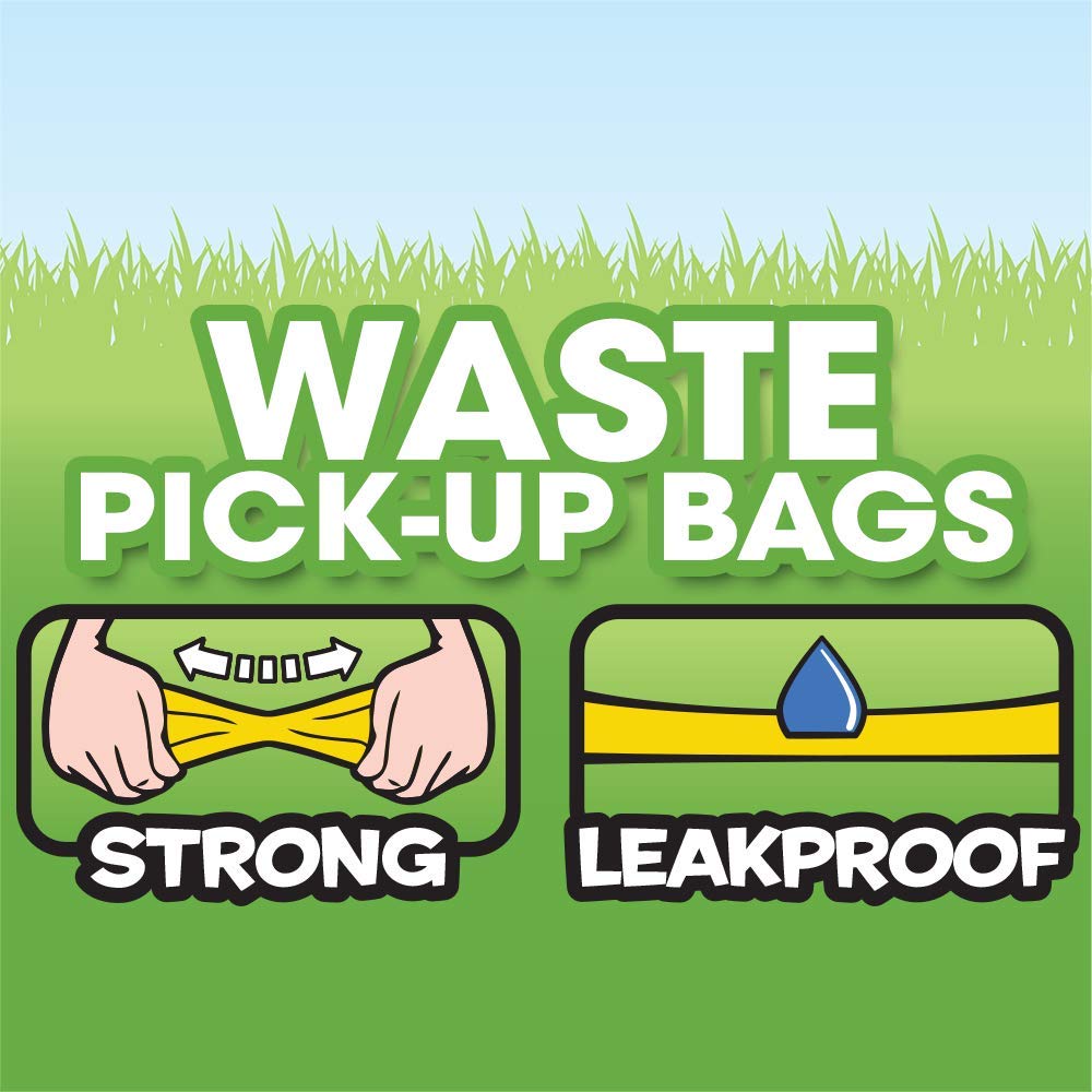 Bags On Board Dog Poop Bags - Strong, Leak Proof Dog Waste Bags - 9 X14 Inches, 315 Multi-Colored Bags