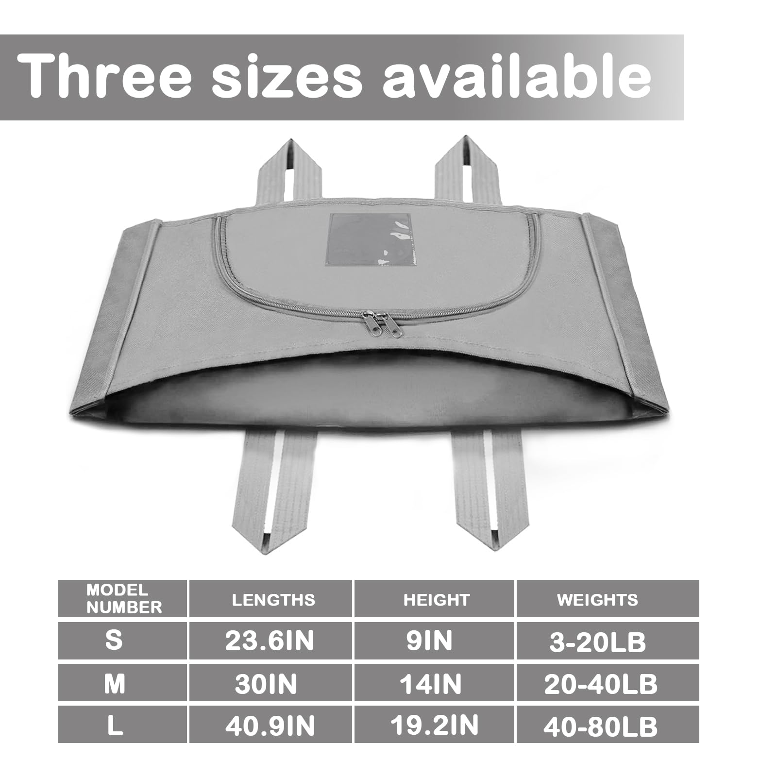 Lzhtime Pet Burial, Eco Friendly Pet Body Bag Suitable For All Kinds Of Pets Pet Casket For Burial And Cremation(Gray,M)